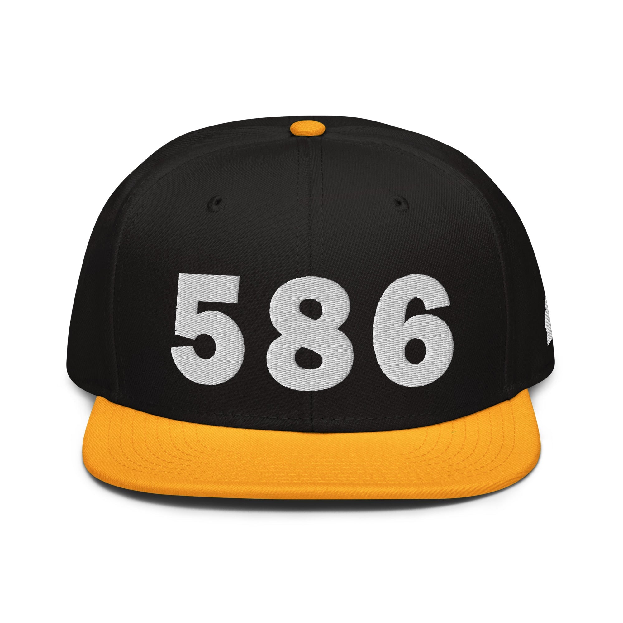 586 Area Code Snapback Hat