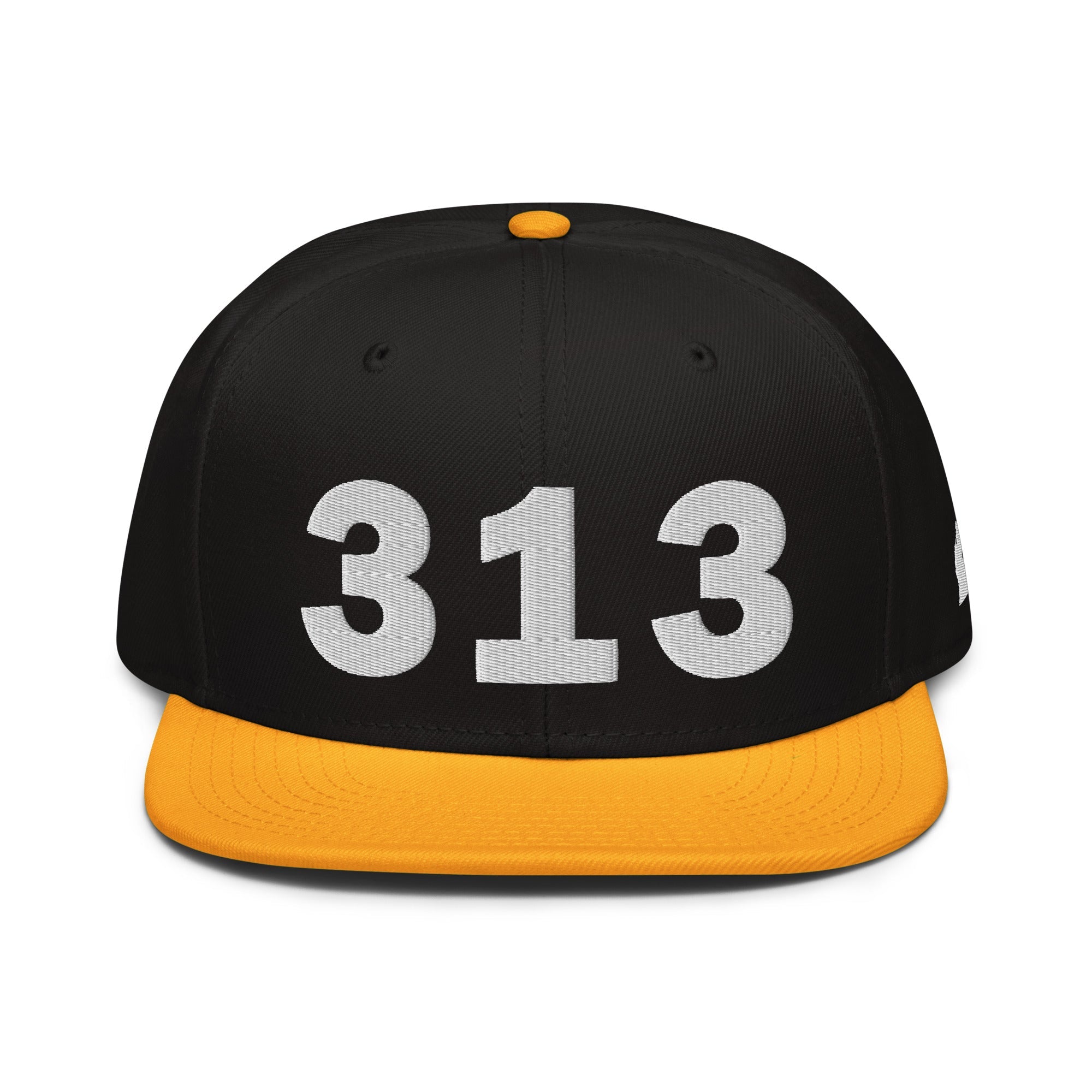 313 Area Code Snapback Hat