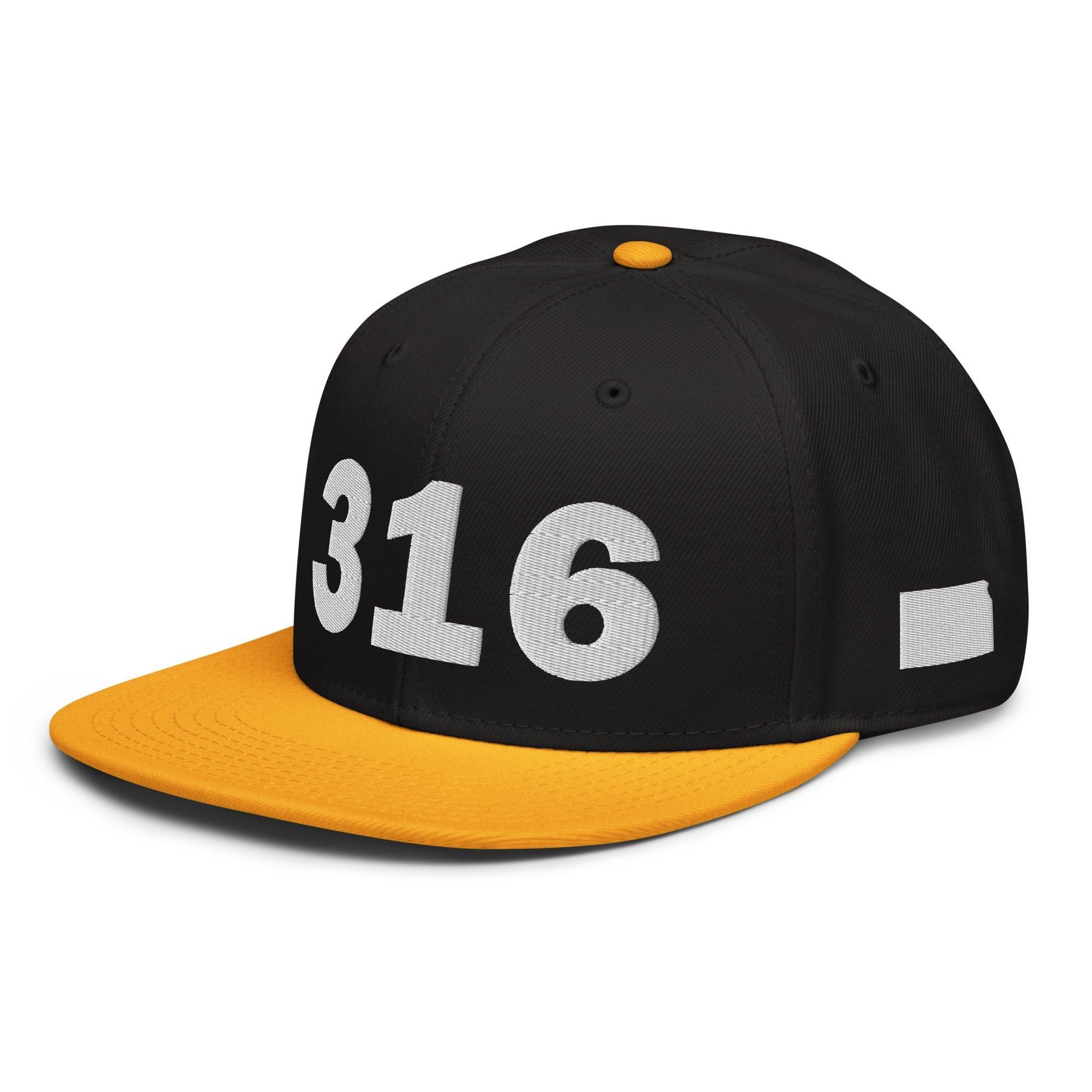 316 Area Code Snapback Hat