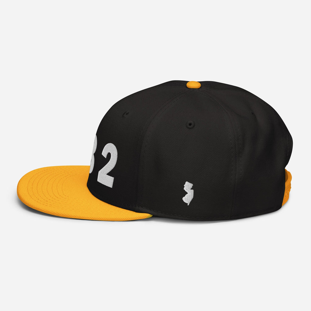 732 Area Code Snapback Hat