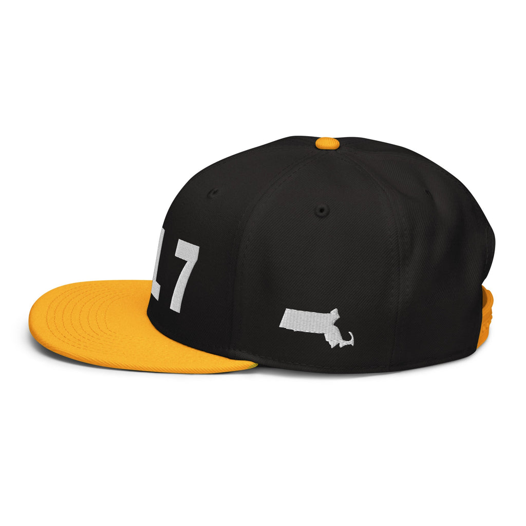 617 Area Code Snapback Hat