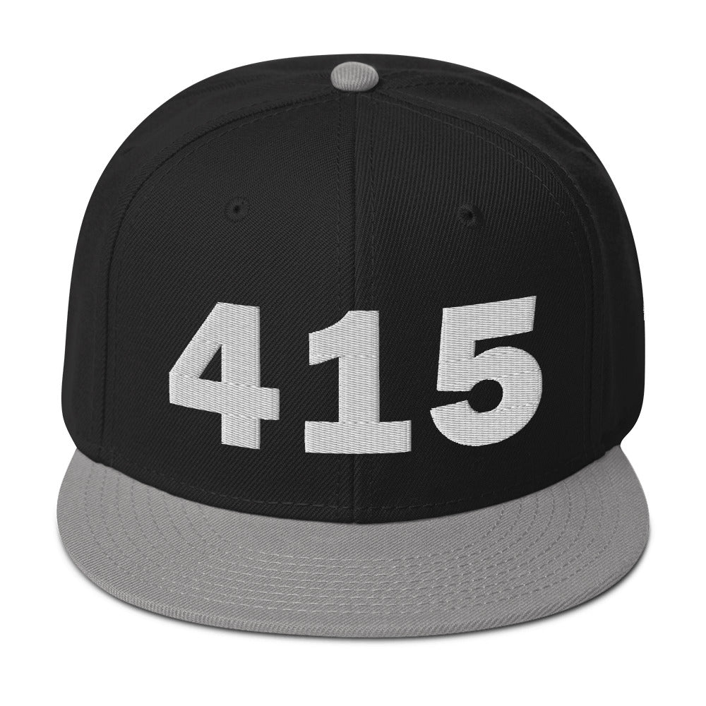 415 Area Code Snapback Hat
