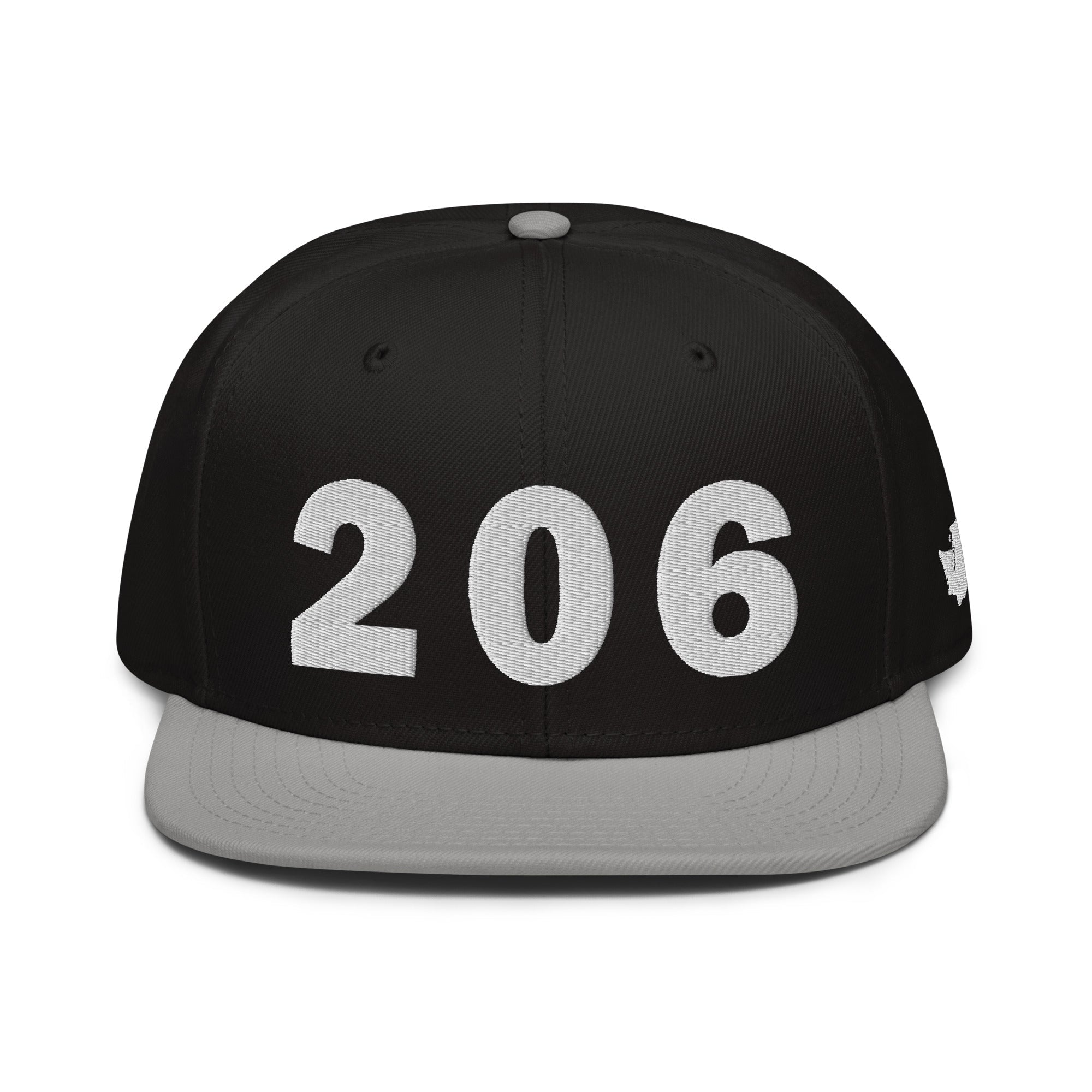 206 Area Code Snapback Hat
