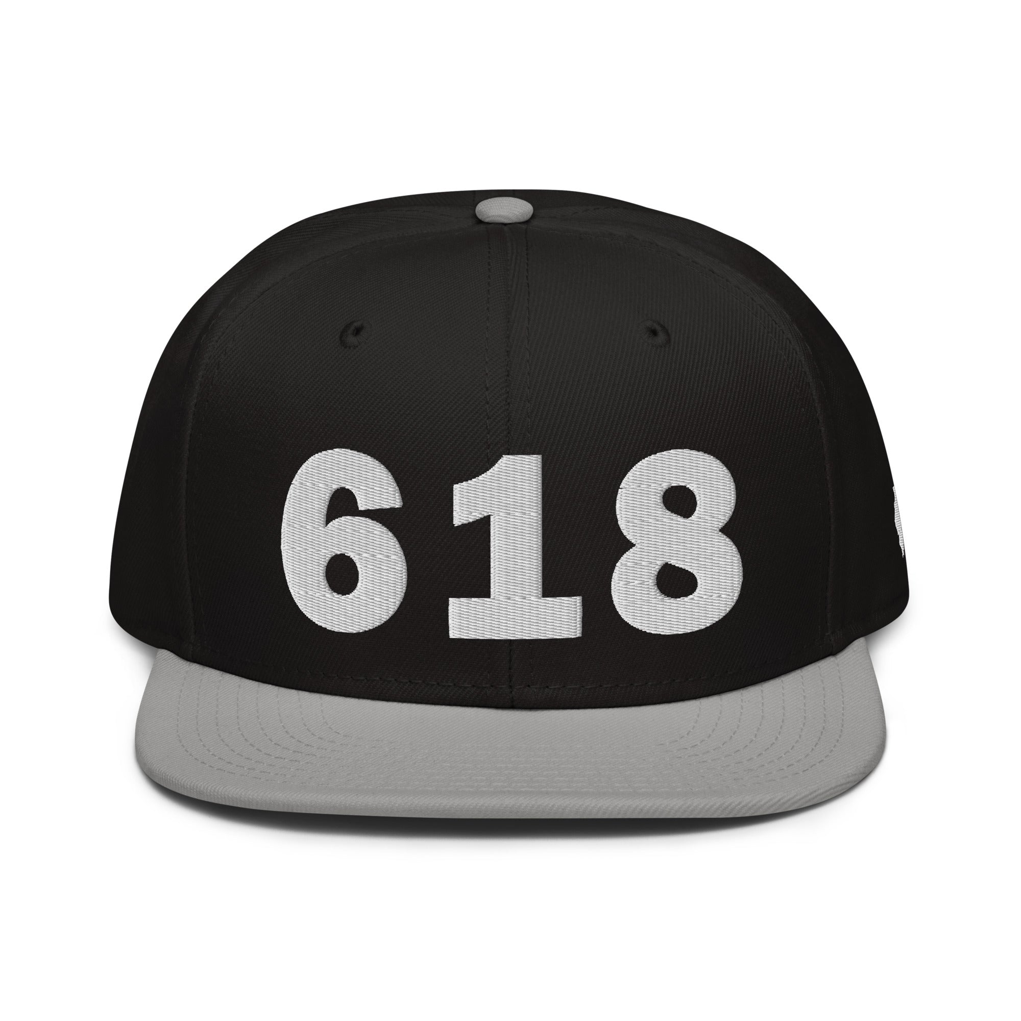 618 Area Code Snapback Hat