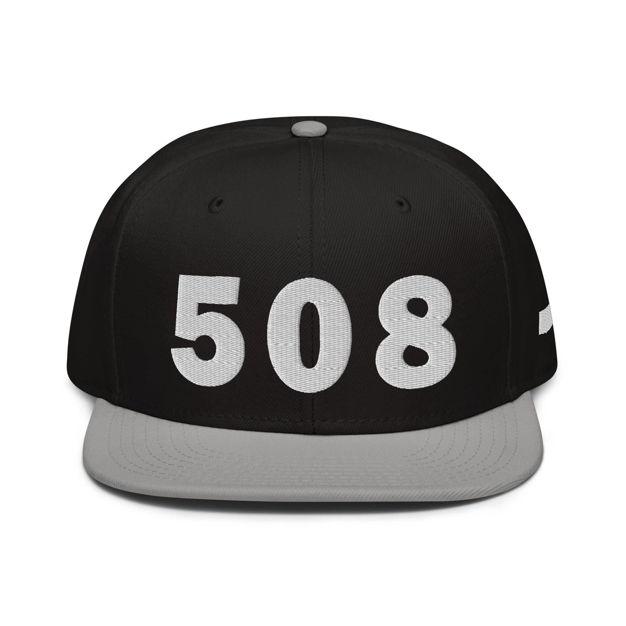 508 Area Code Snapback Hat