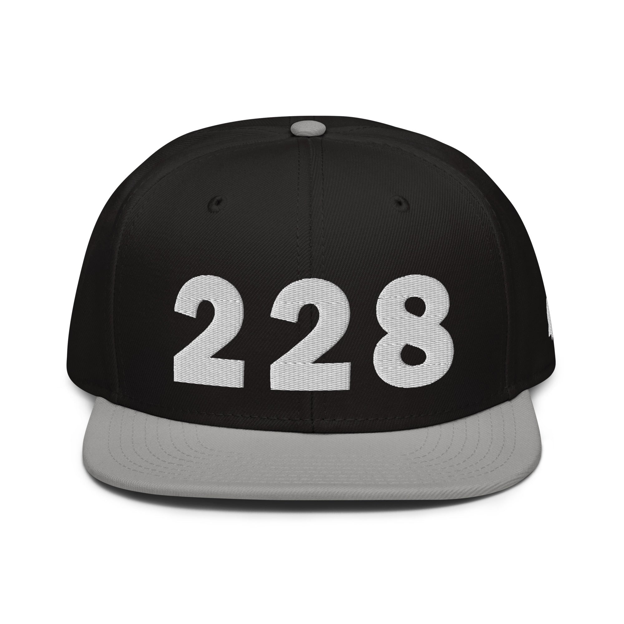 228 Area Code Snapback Hat