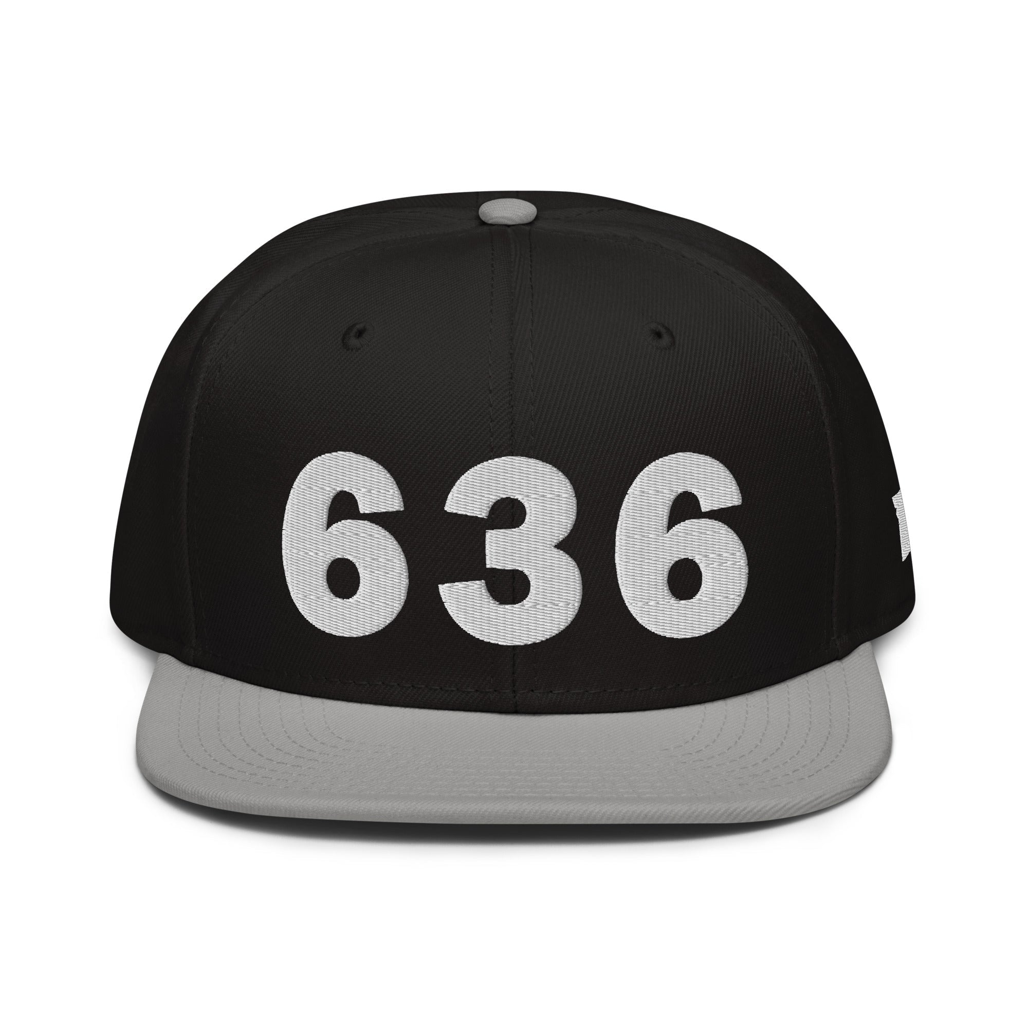 636 Area Code Snapback Hat