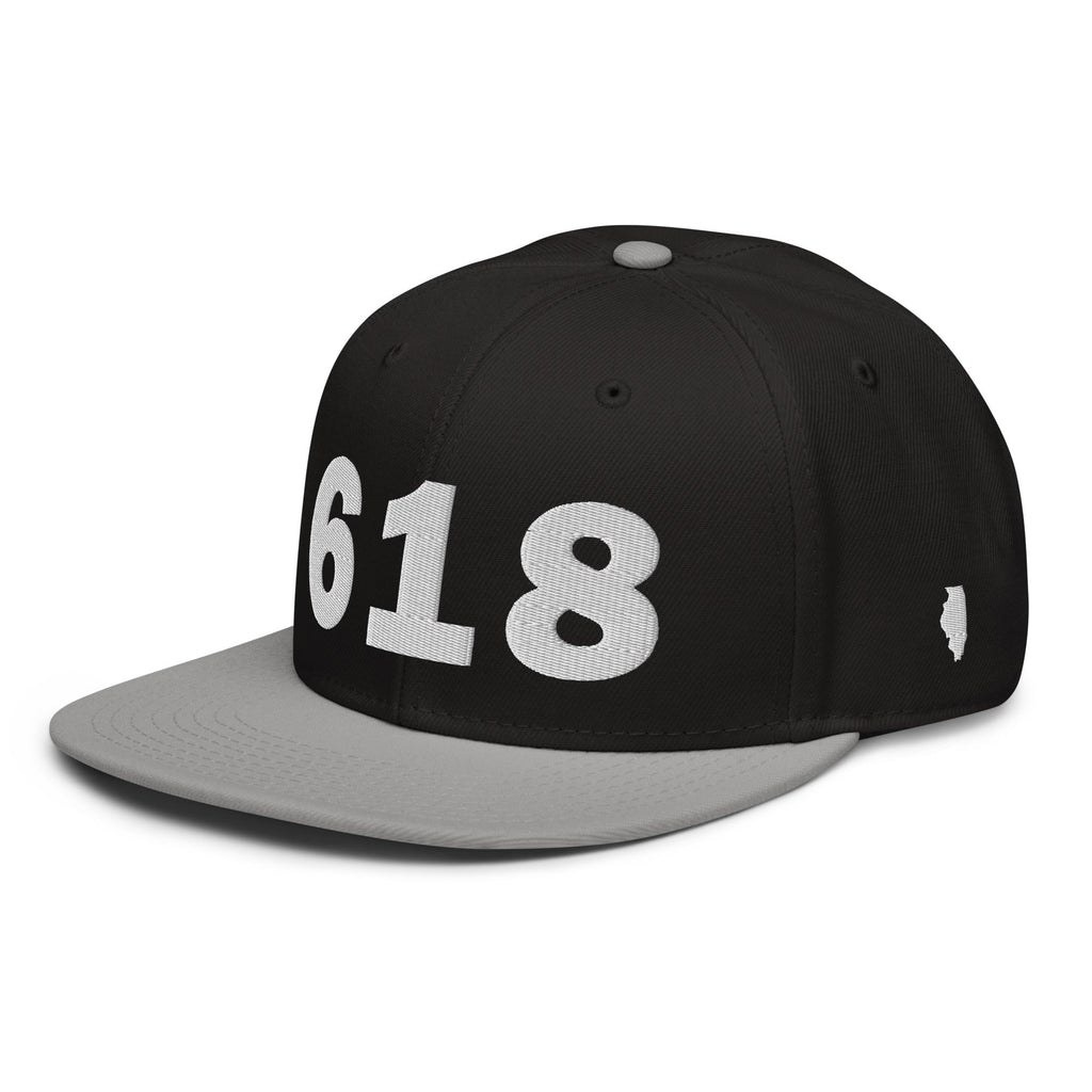 618 Area Code Snapback Hat