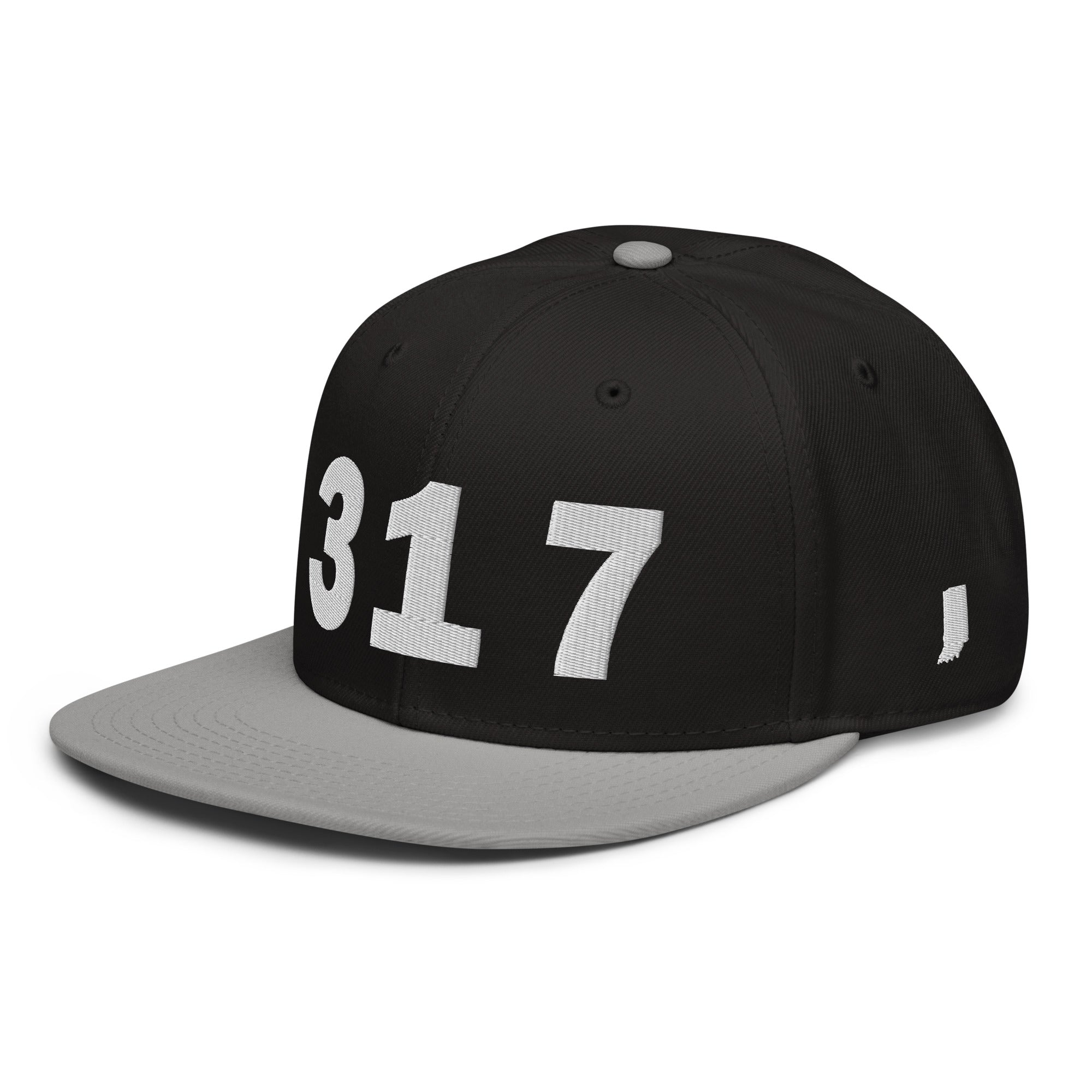317 Area Code Snapback Hat