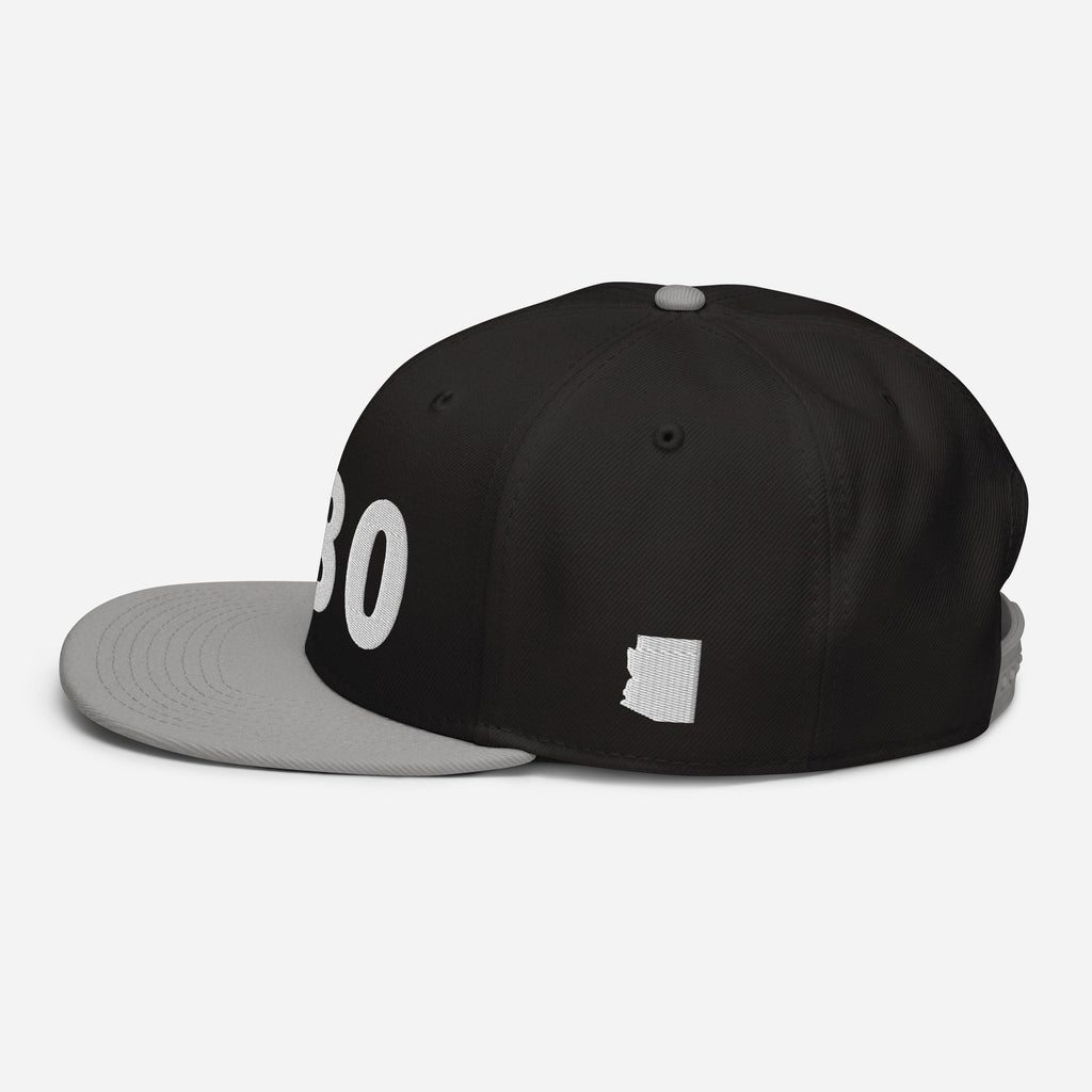 480 Area Code Snapback Hat