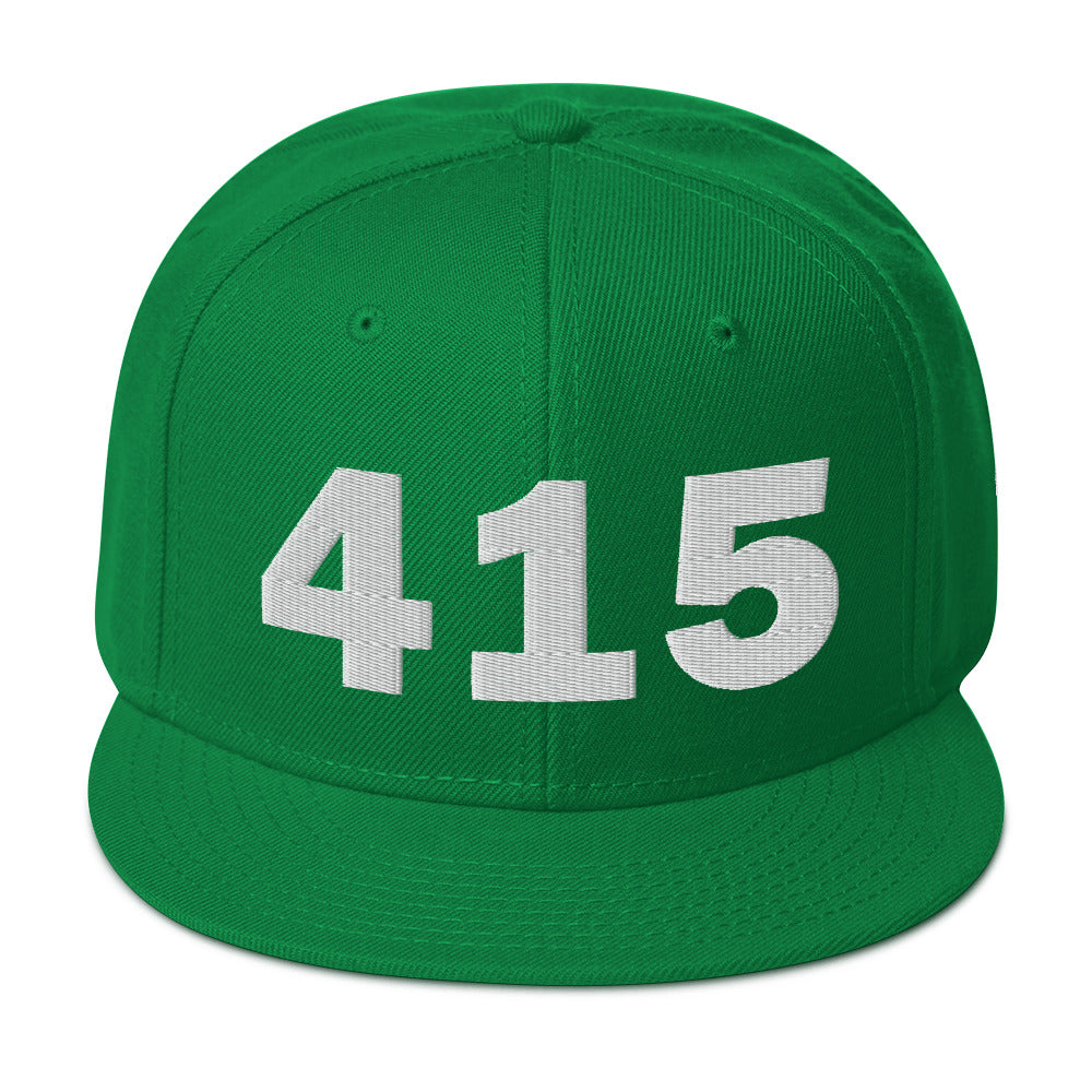 415 Area Code Snapback Hat