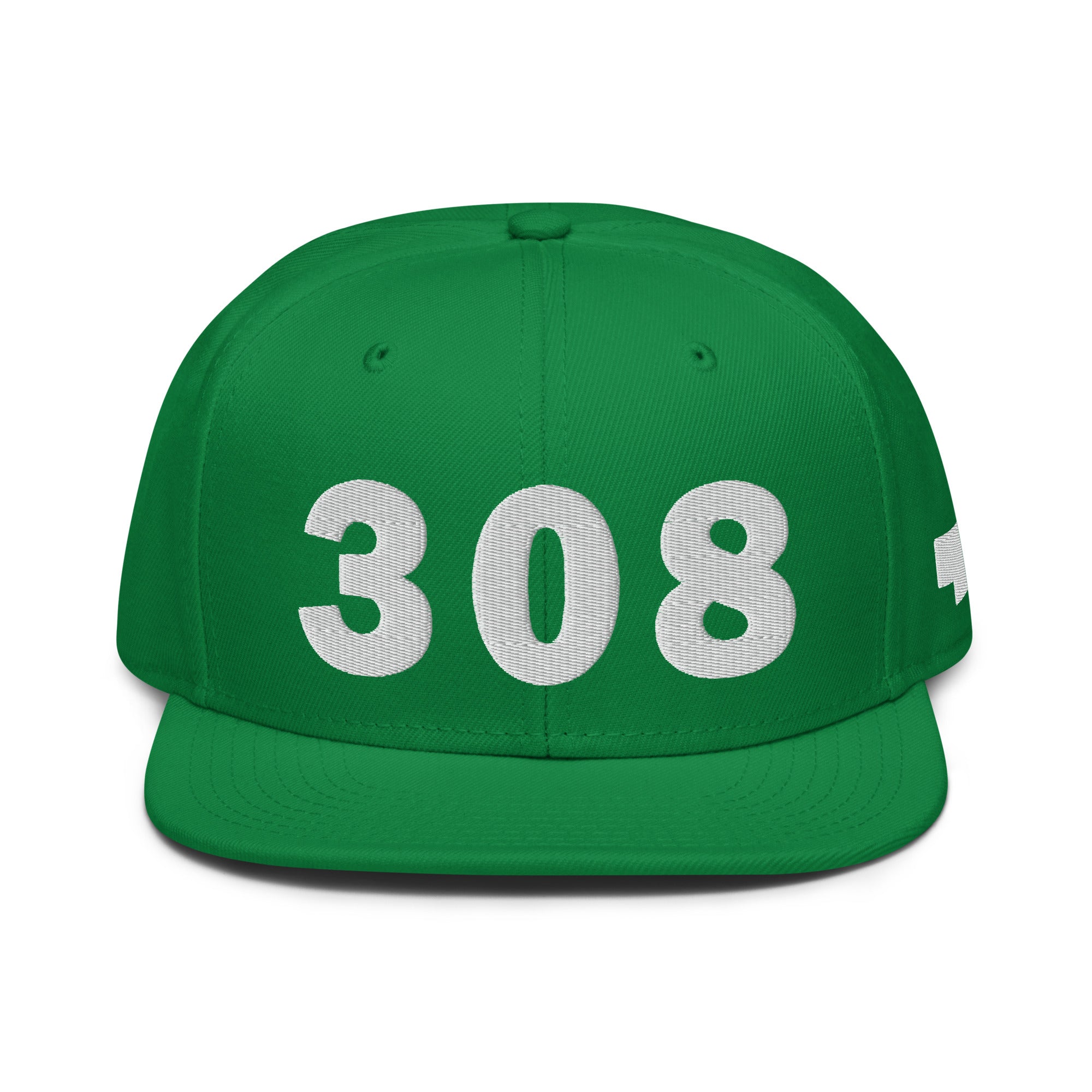 308 Area Code Snapback Hat