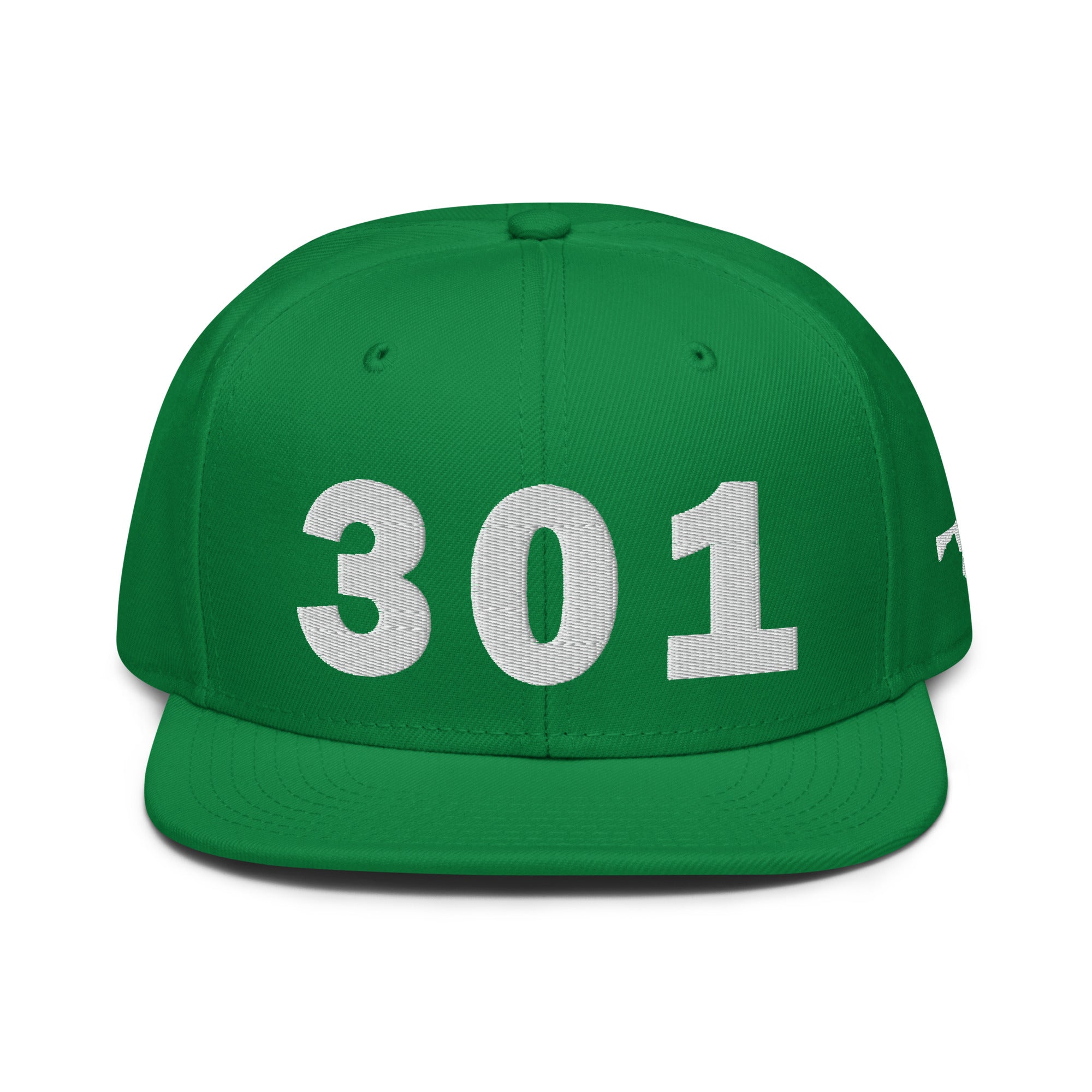 301 Area Code Snapback Hat