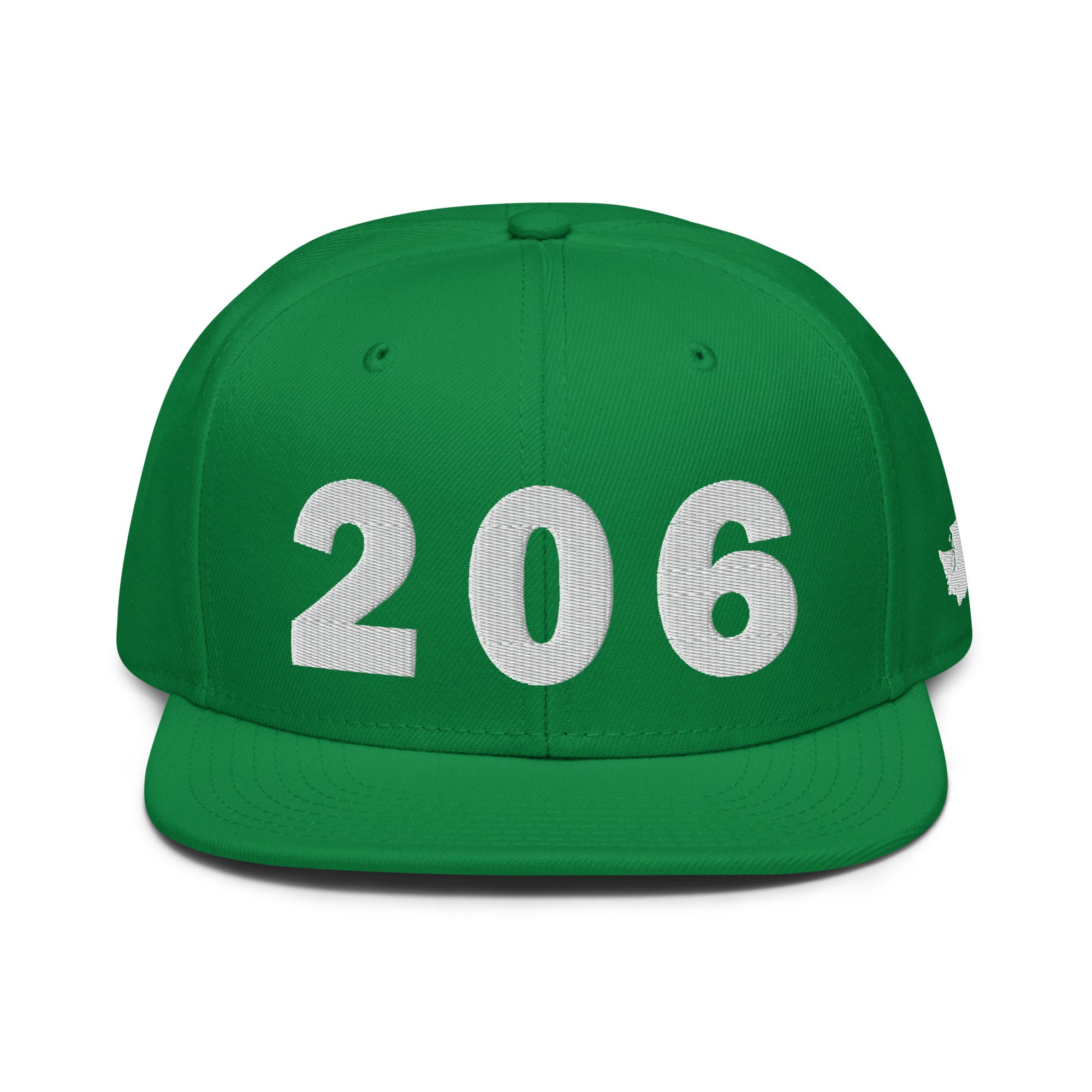 206 Area Code Snapback Hat