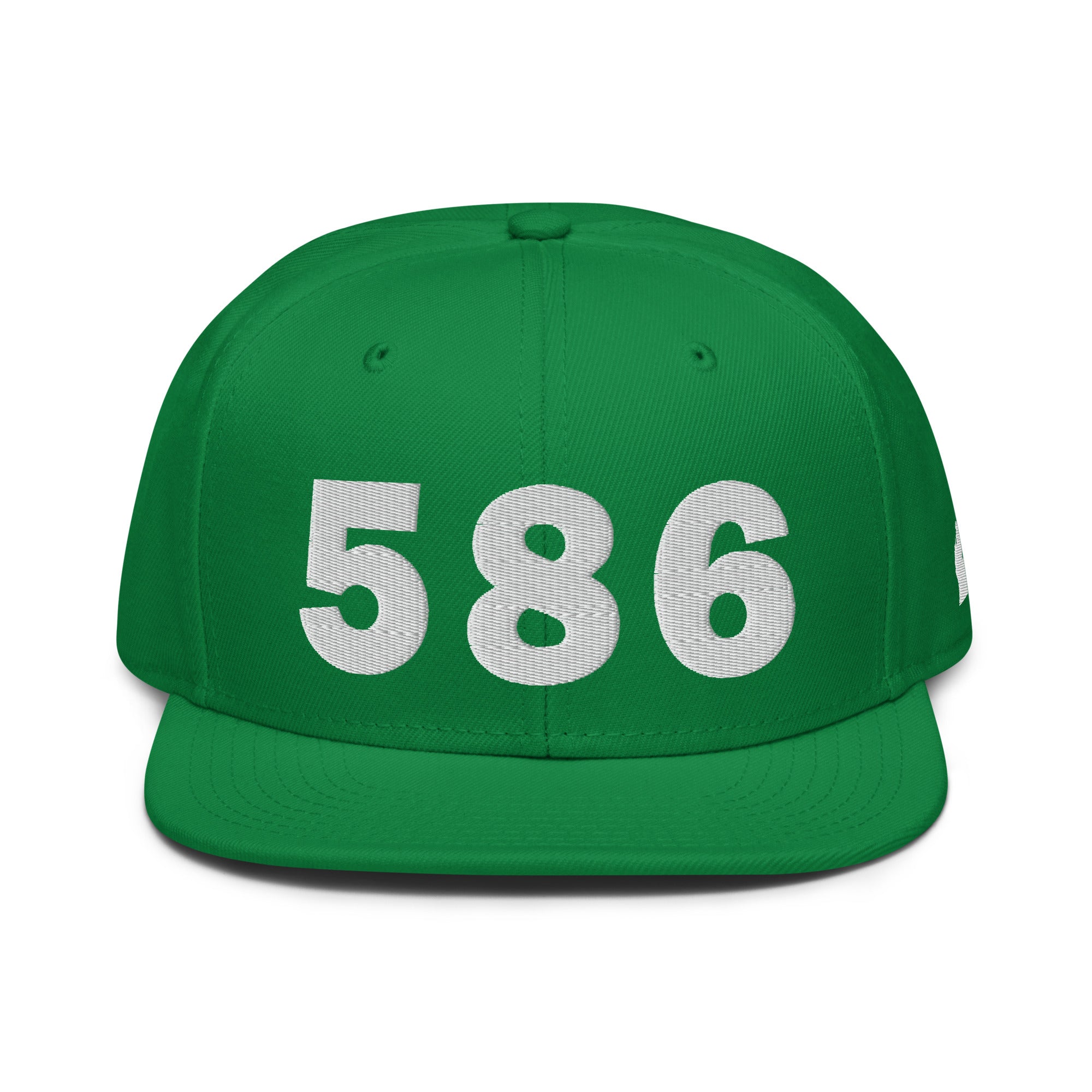 586 Area Code Snapback Hat