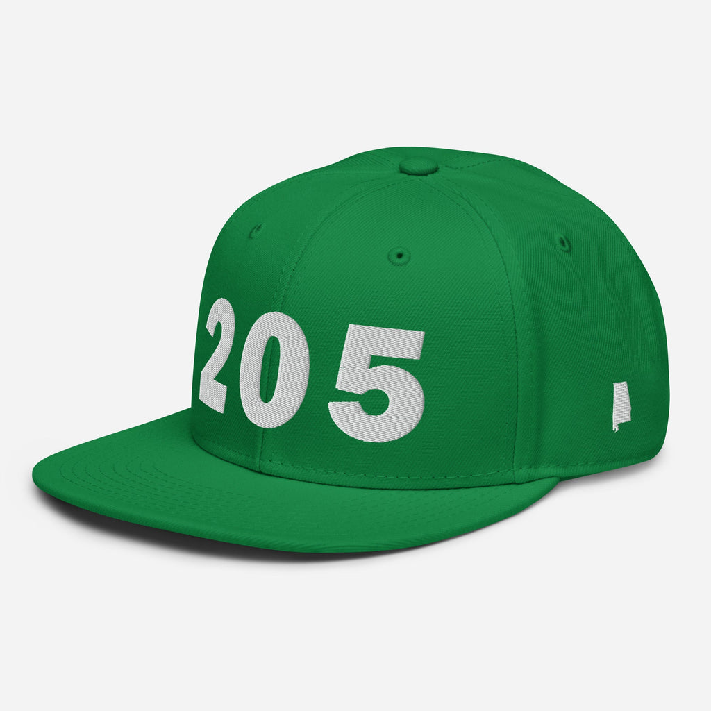 205 Area Code Snapback Hat