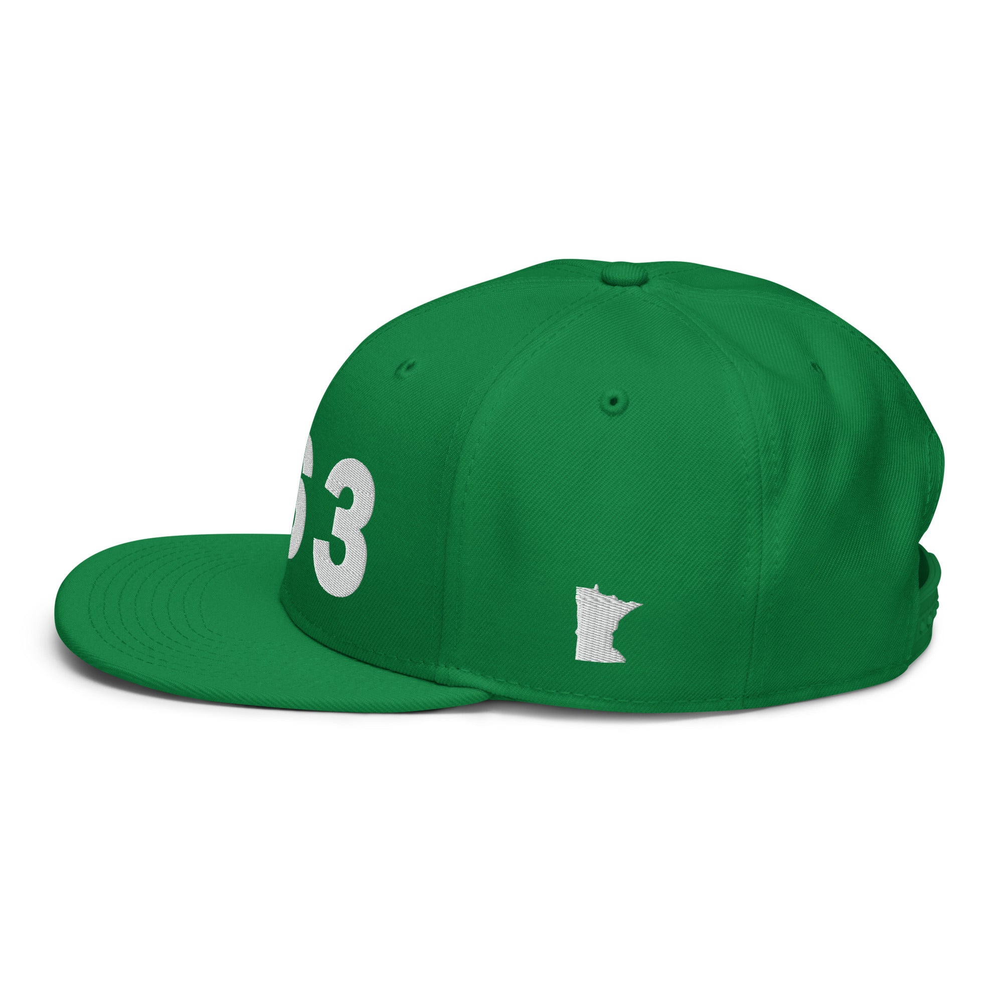 763 Area Code Snapback Hat