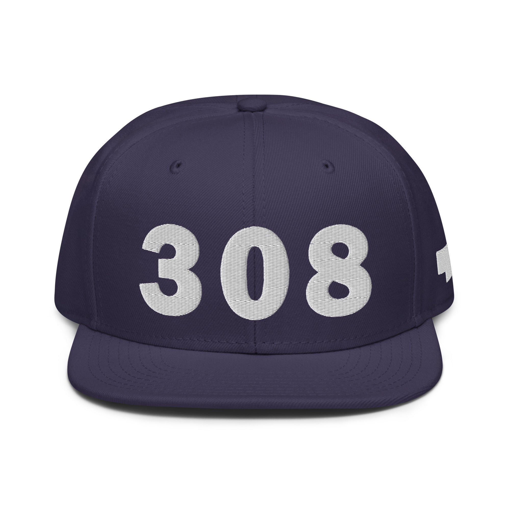 308 Area Code Snapback Hat