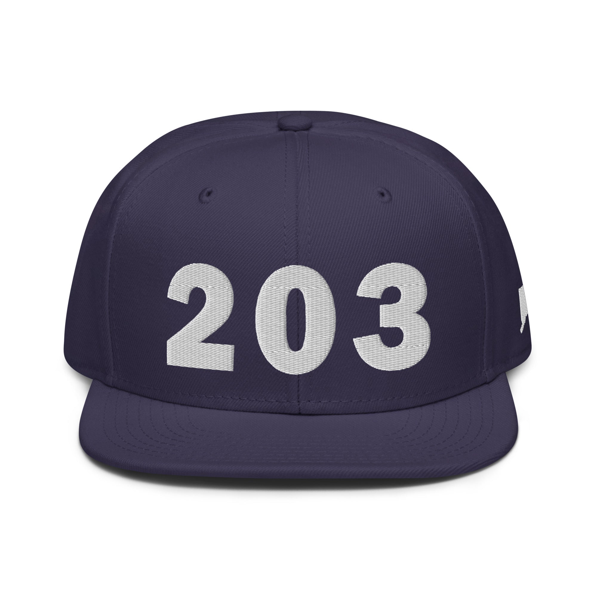 203 Area Code Snapback Hat
