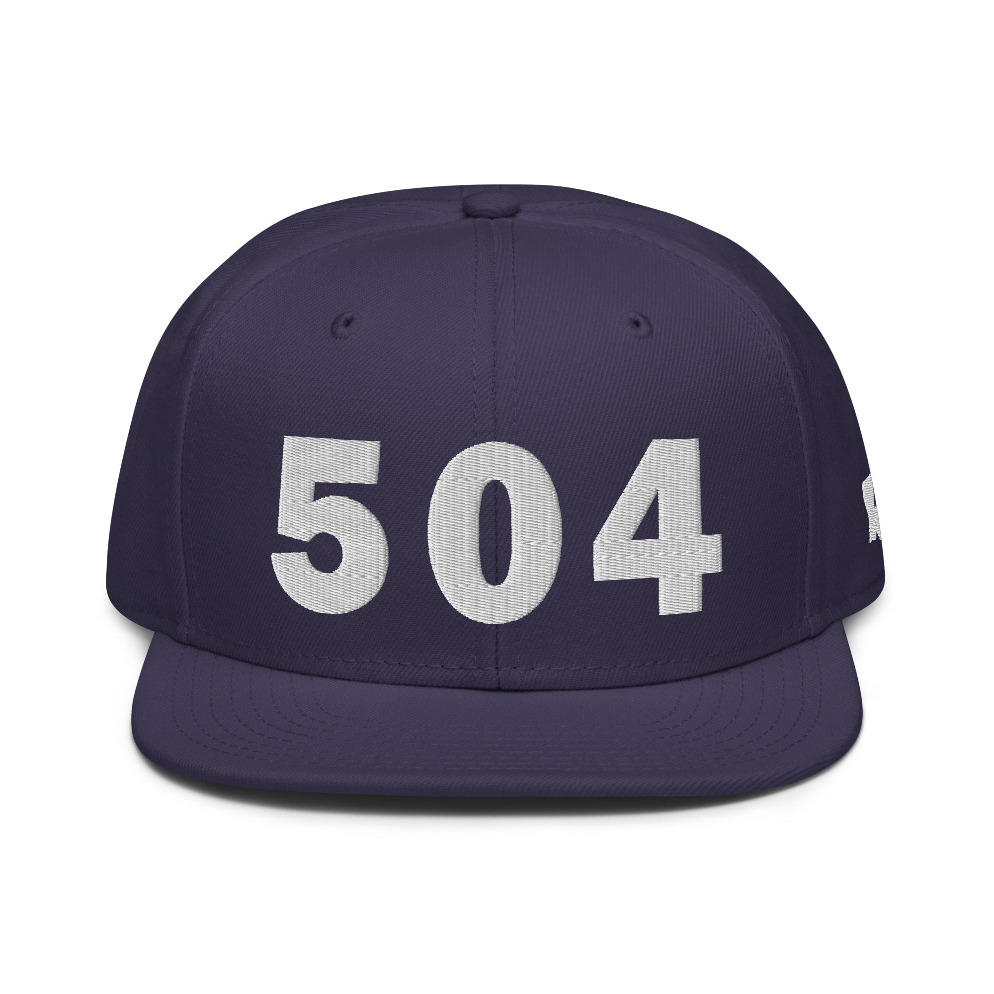 504 Area Code Snapback Hat