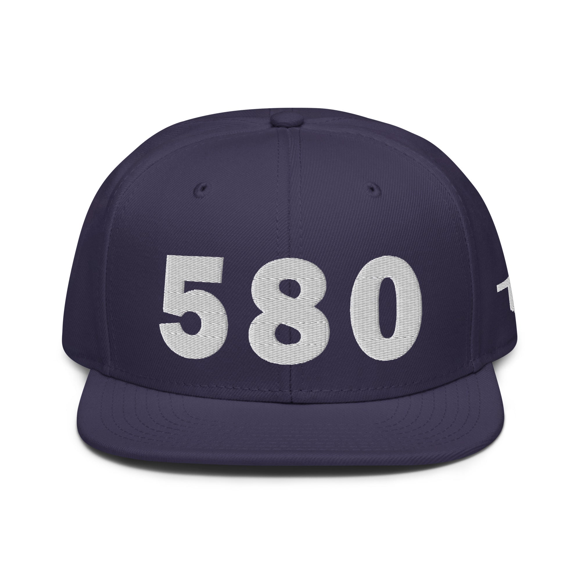 580 Area Code Snapback Hat