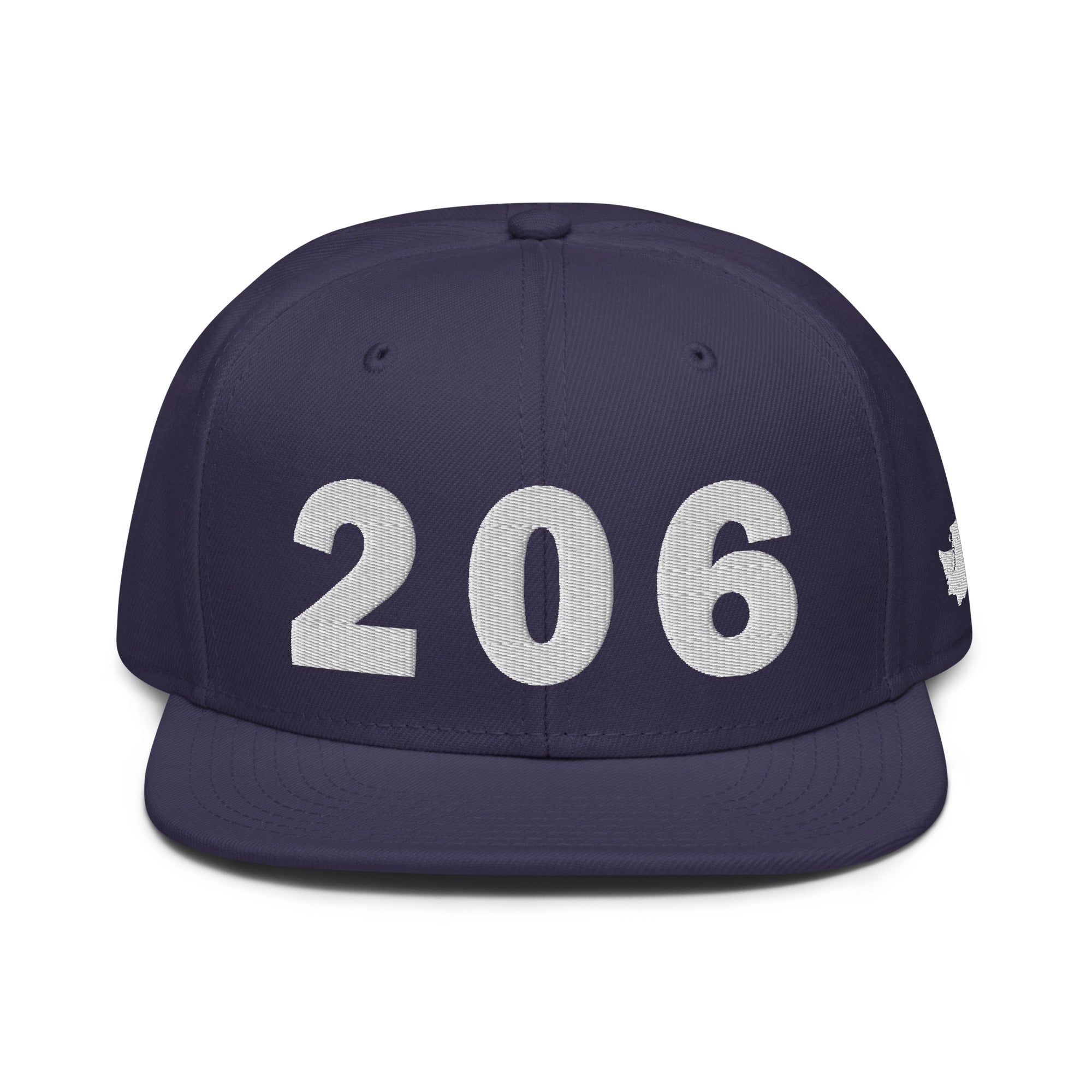 206 Area Code Snapback Hat