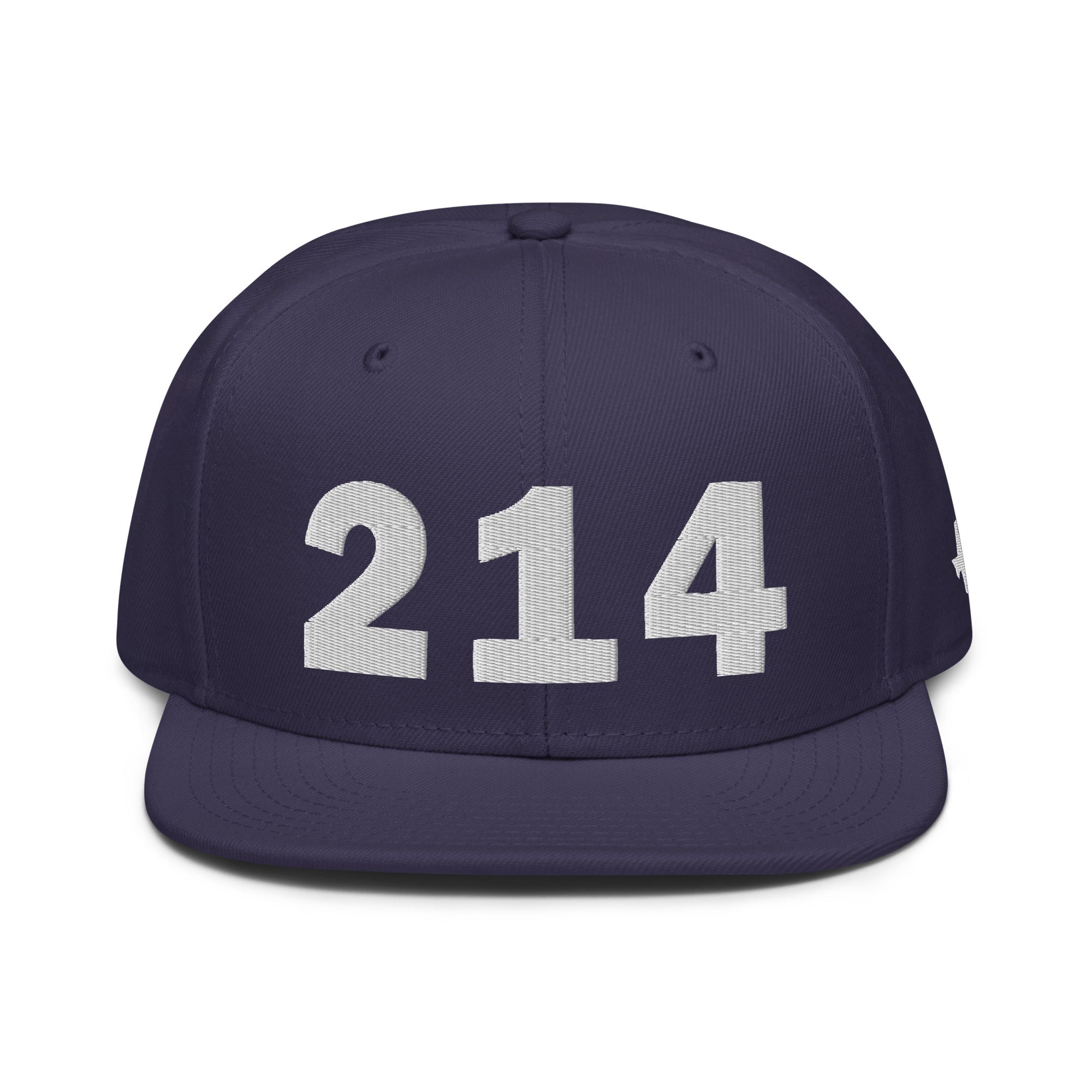 214 Area Code Snapback Hat