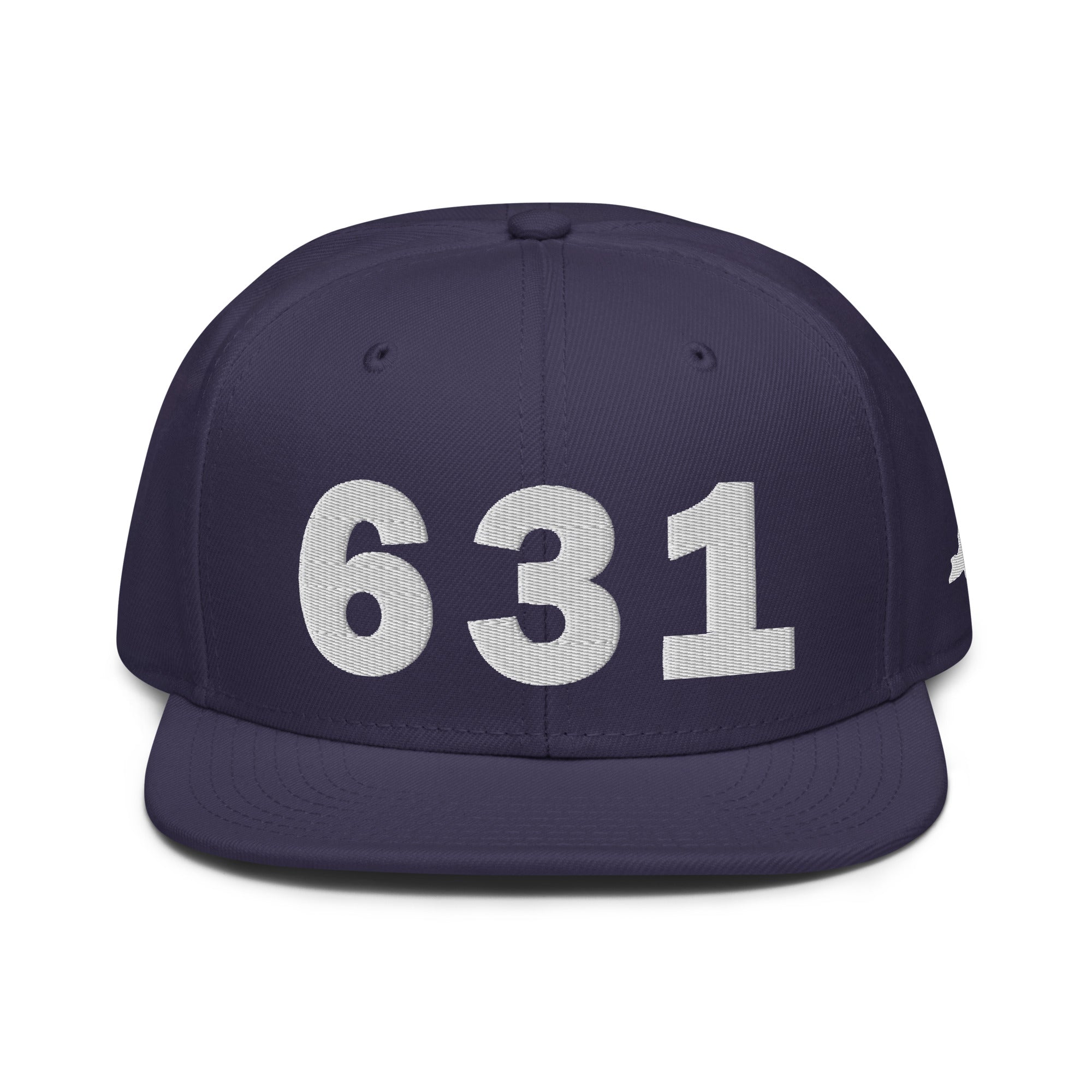 631 Area Code Snapback Hat