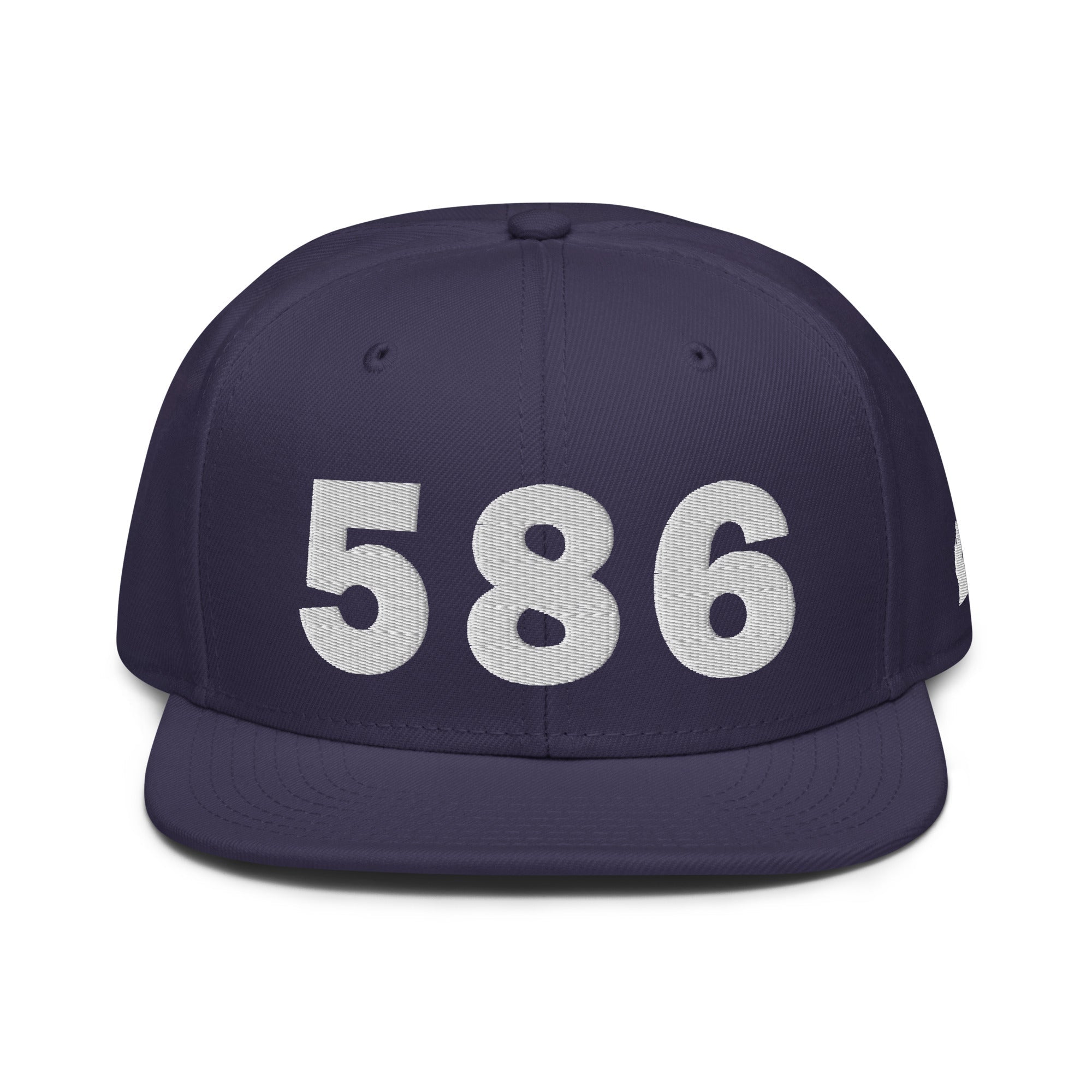 586 Area Code Snapback Hat