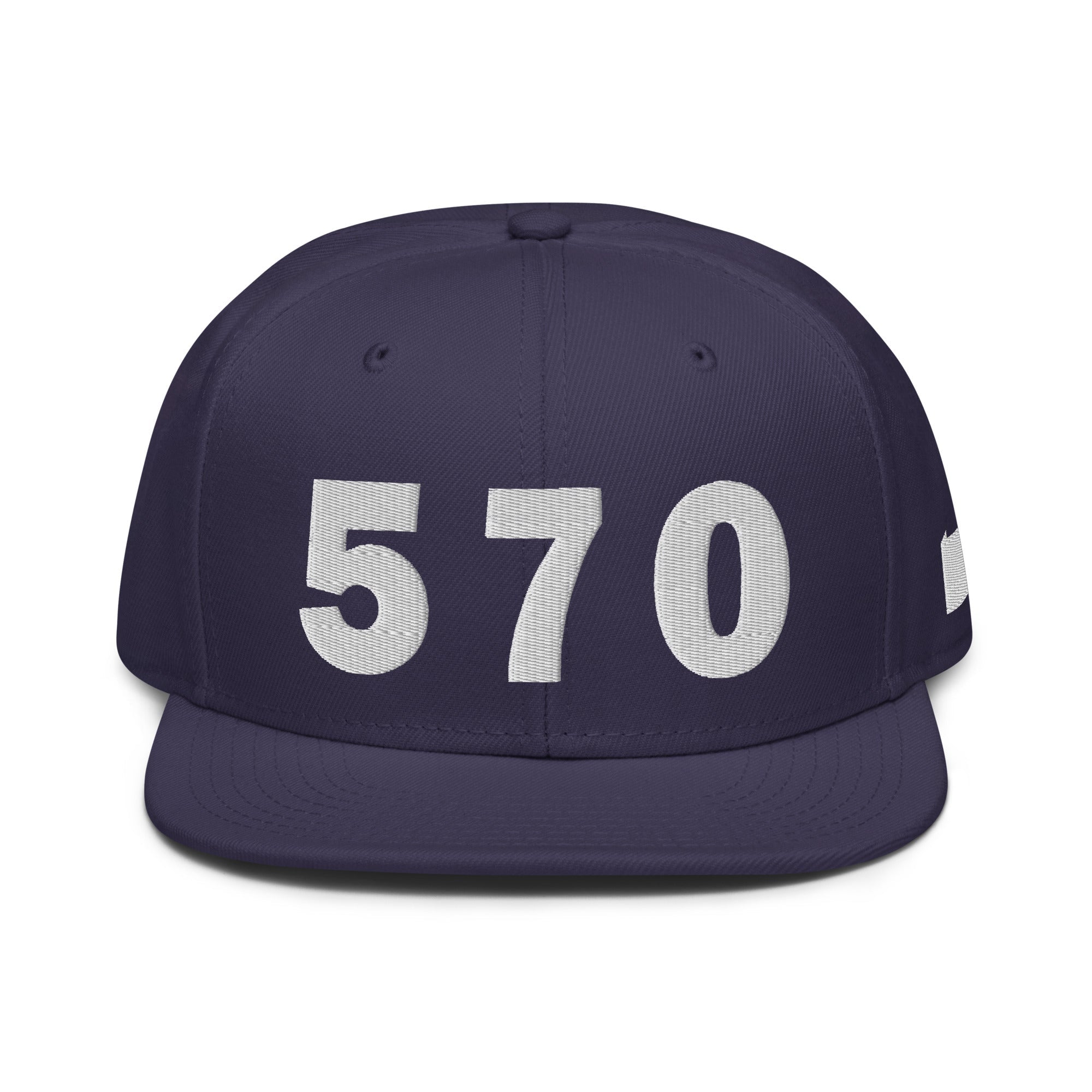 570 Area Code Snapback Hat