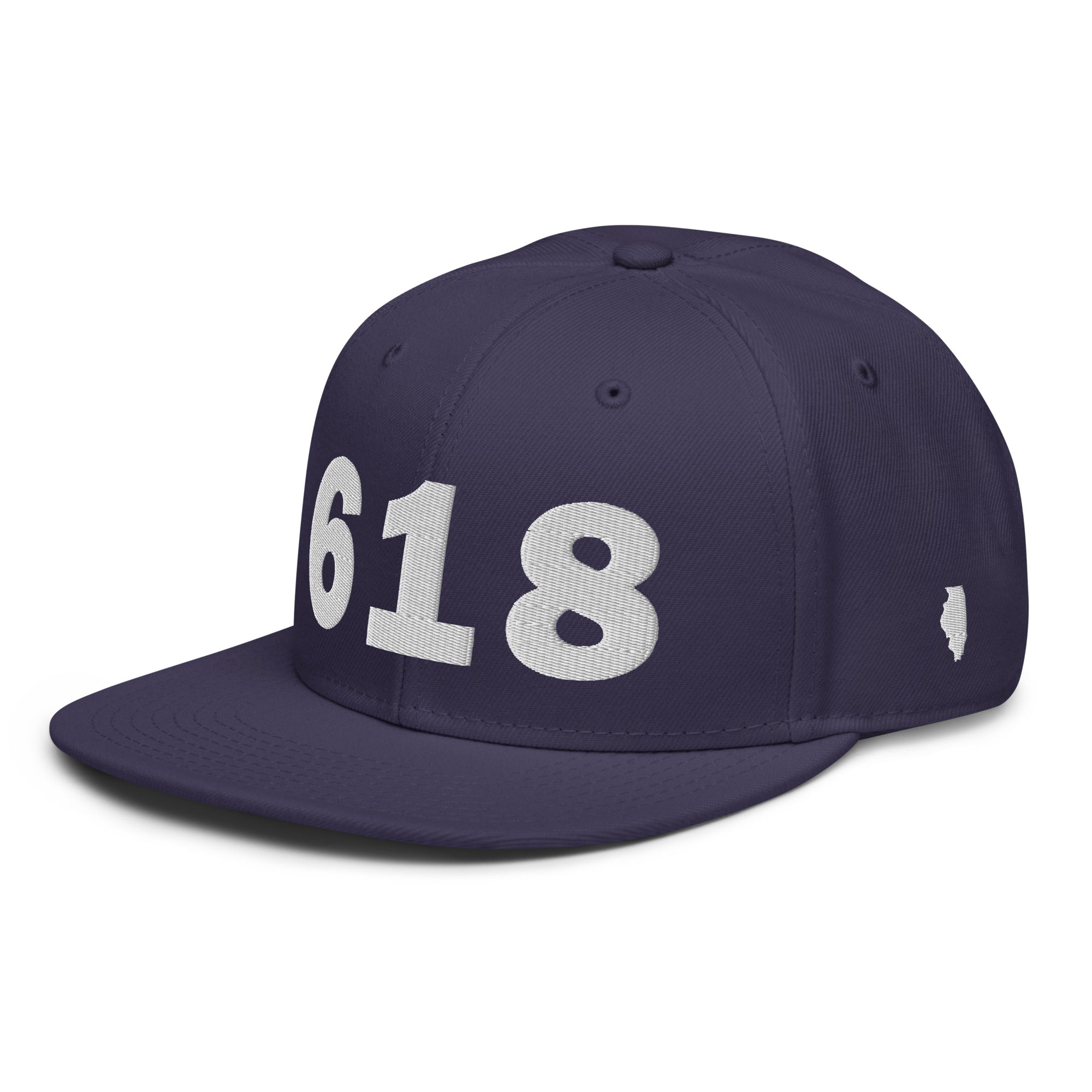 618 Area Code Snapback Hat