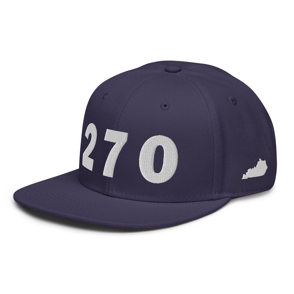 270 Area Code Snapback Hat