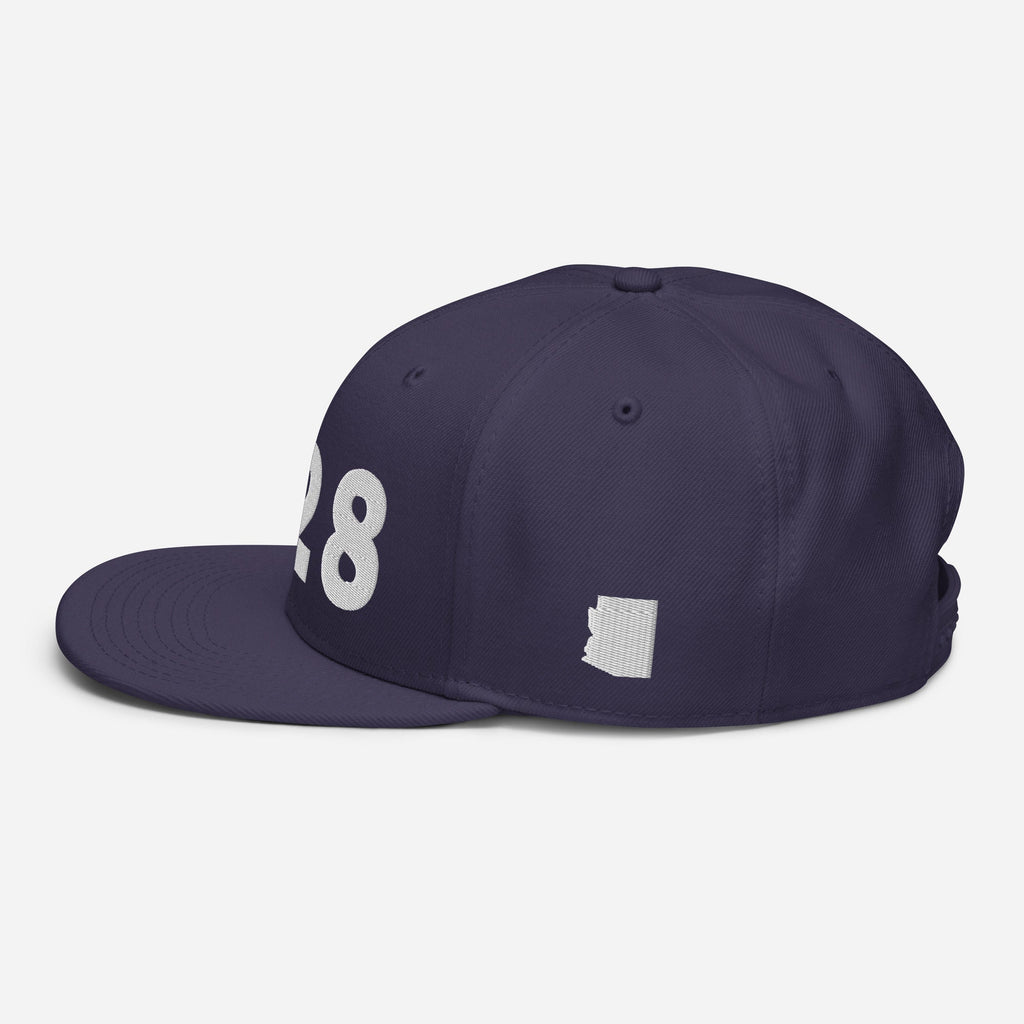 928 Area Code Snapback Hat