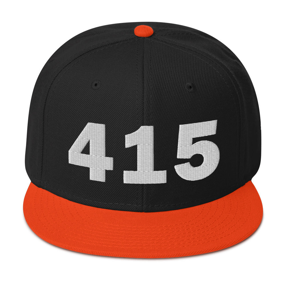 415 Area Code Snapback Hat