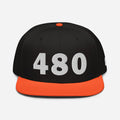 480 Area Code Snapback Hat