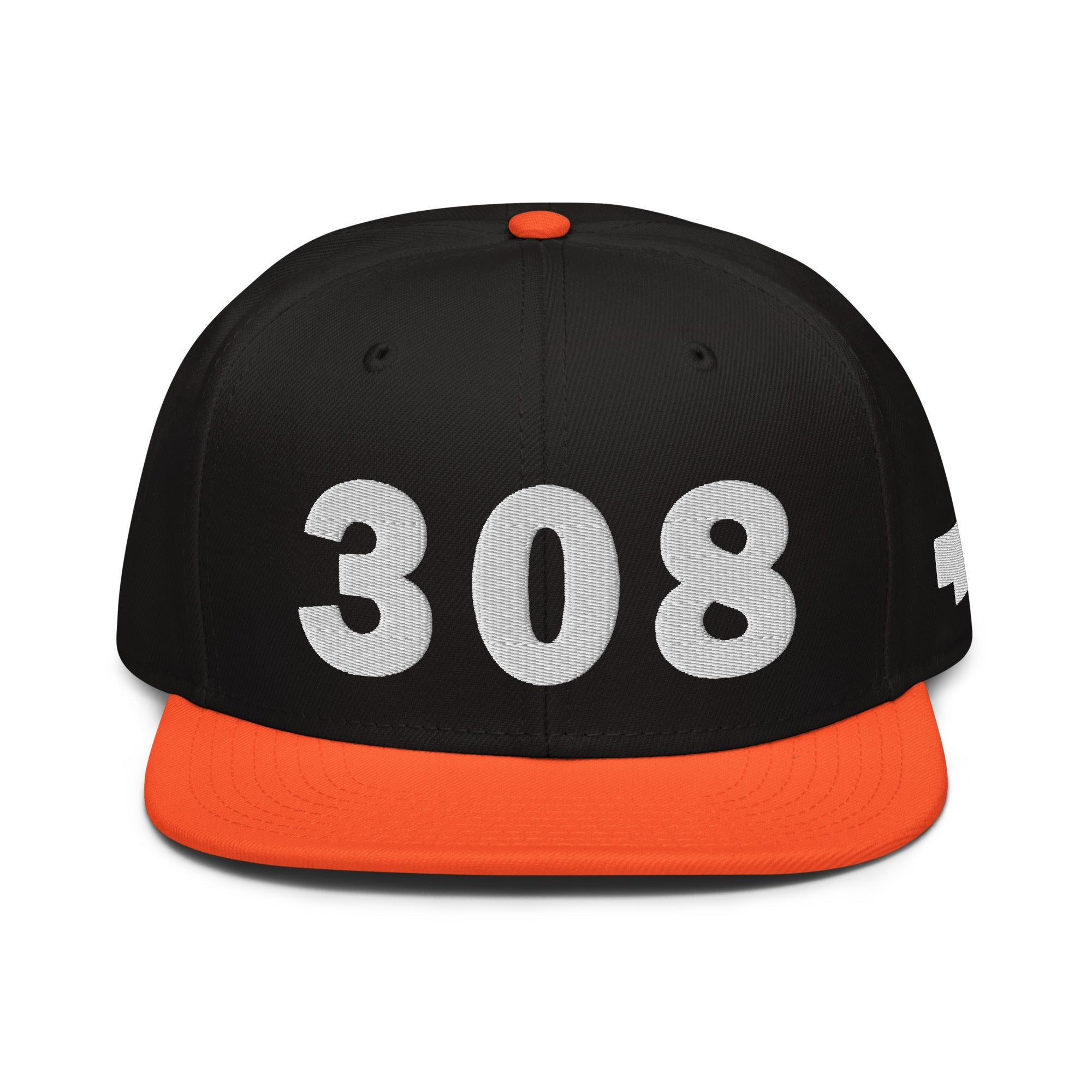 308 Area Code Snapback Hat