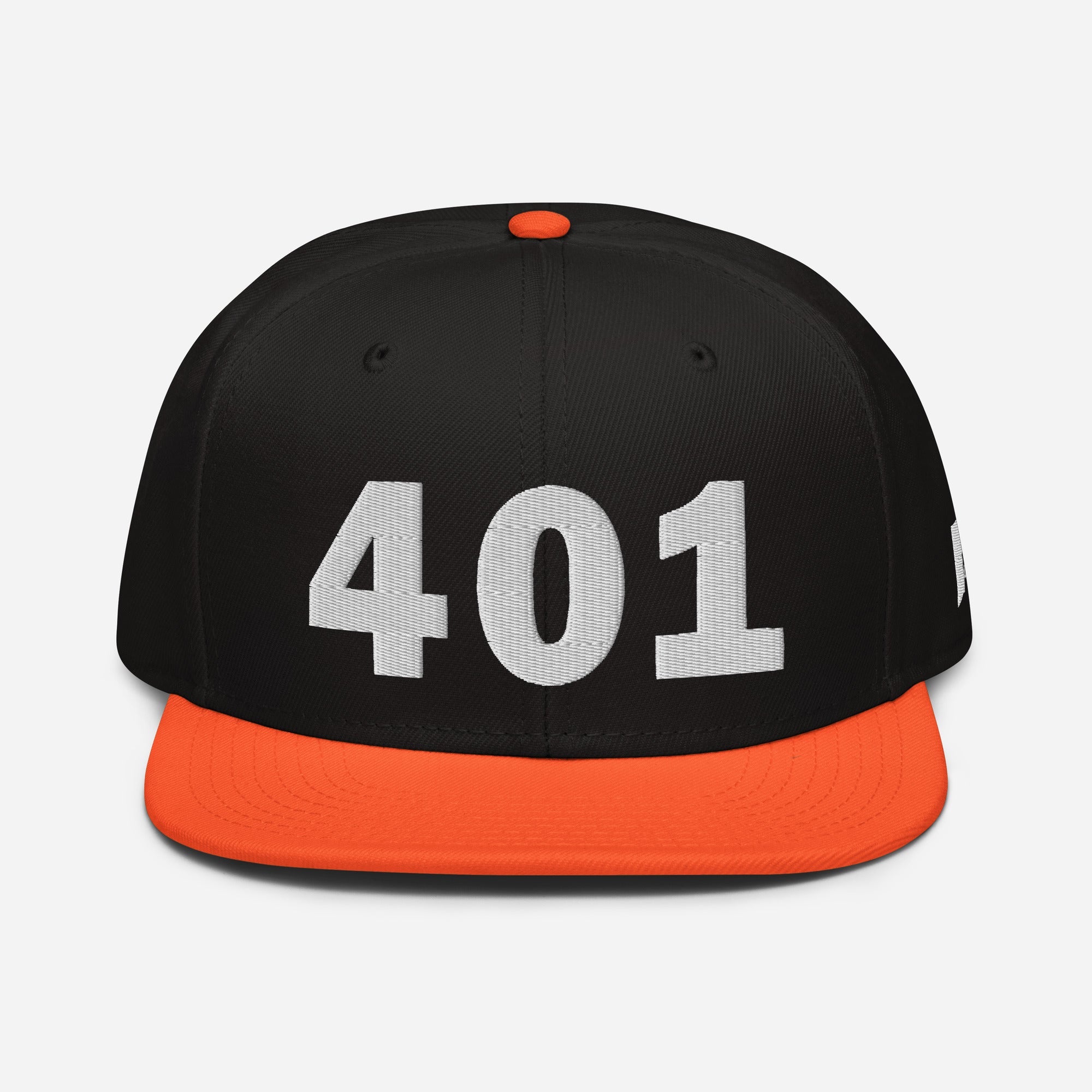401 Area Code Snapback Hat