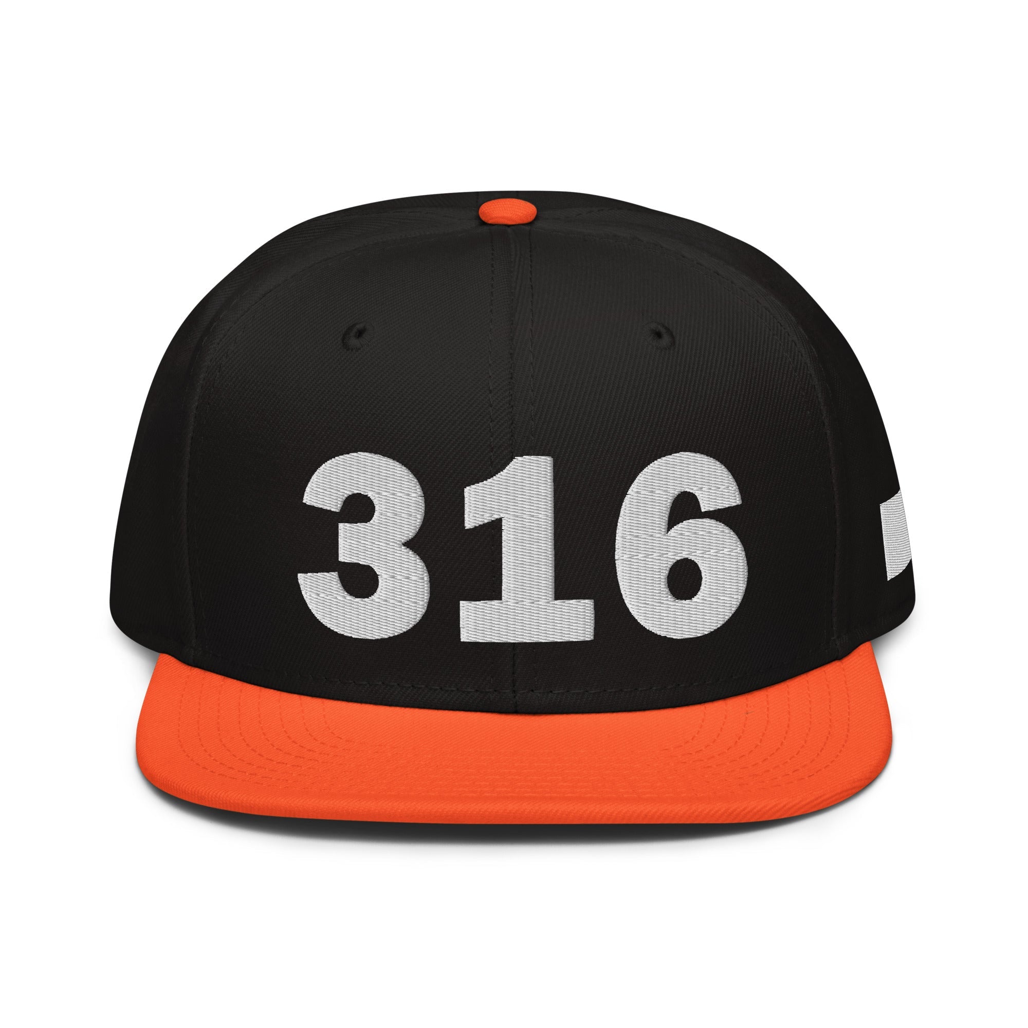 316 Area Code Snapback Hat