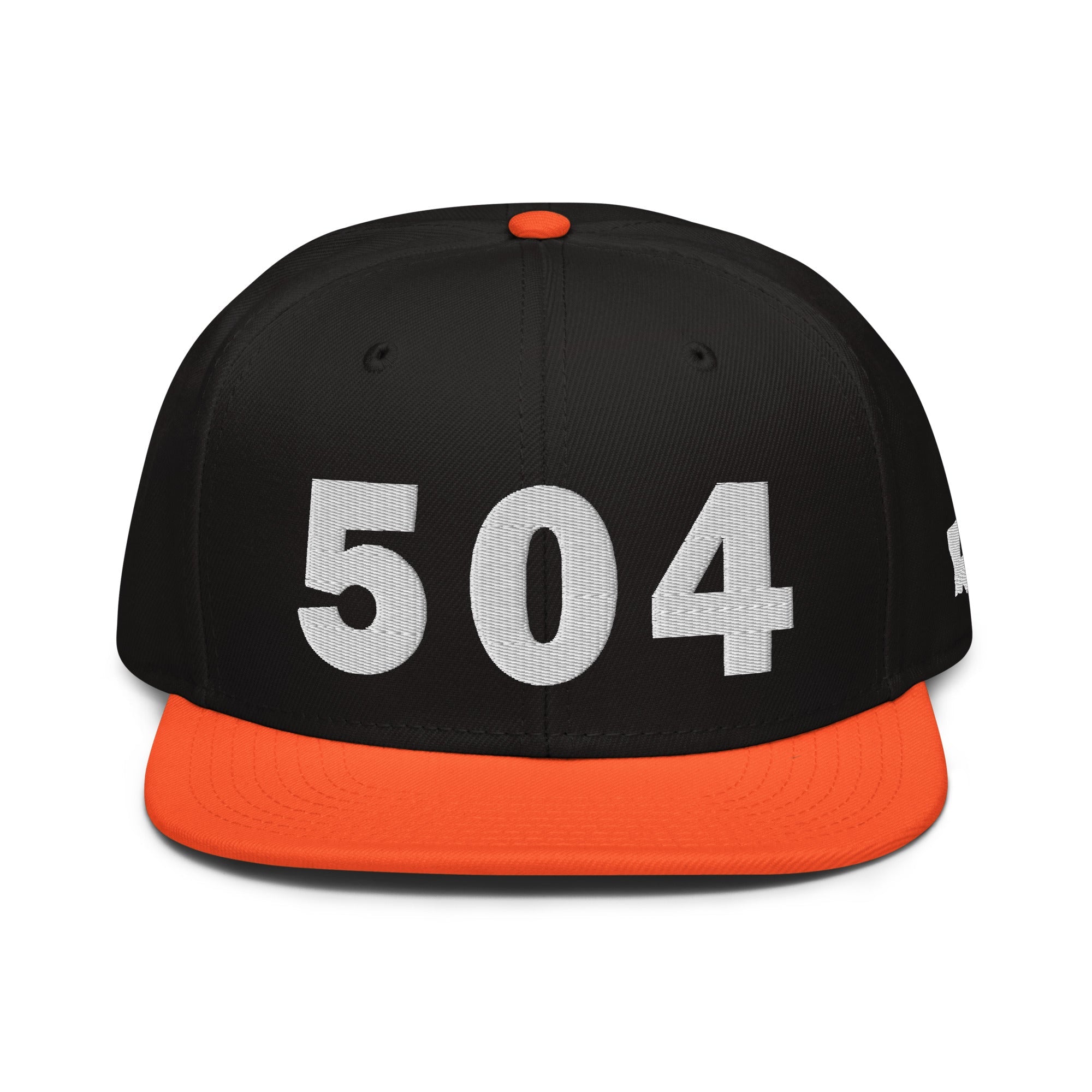 504 Area Code Snapback Hat