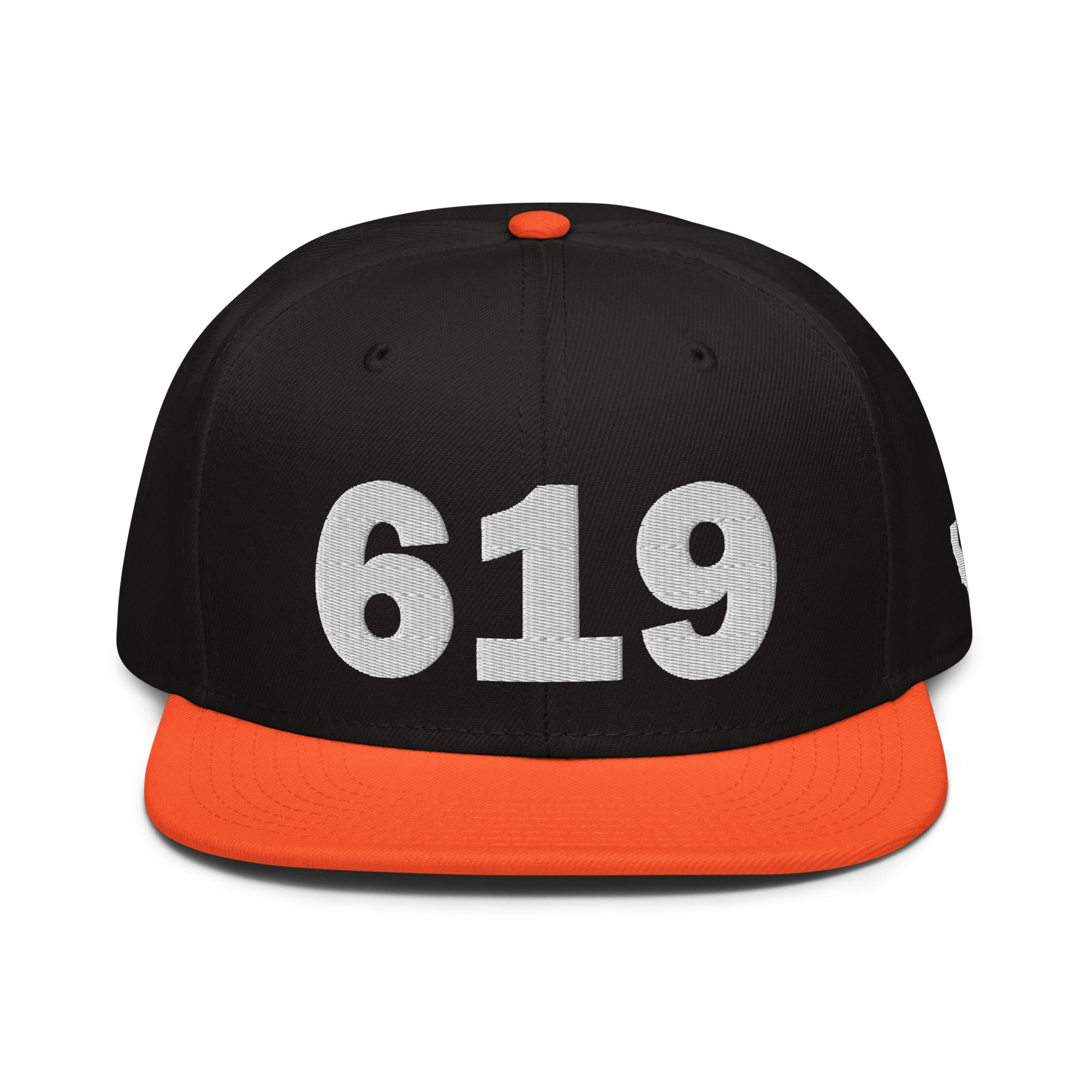 619 Area Code Snapback Hat