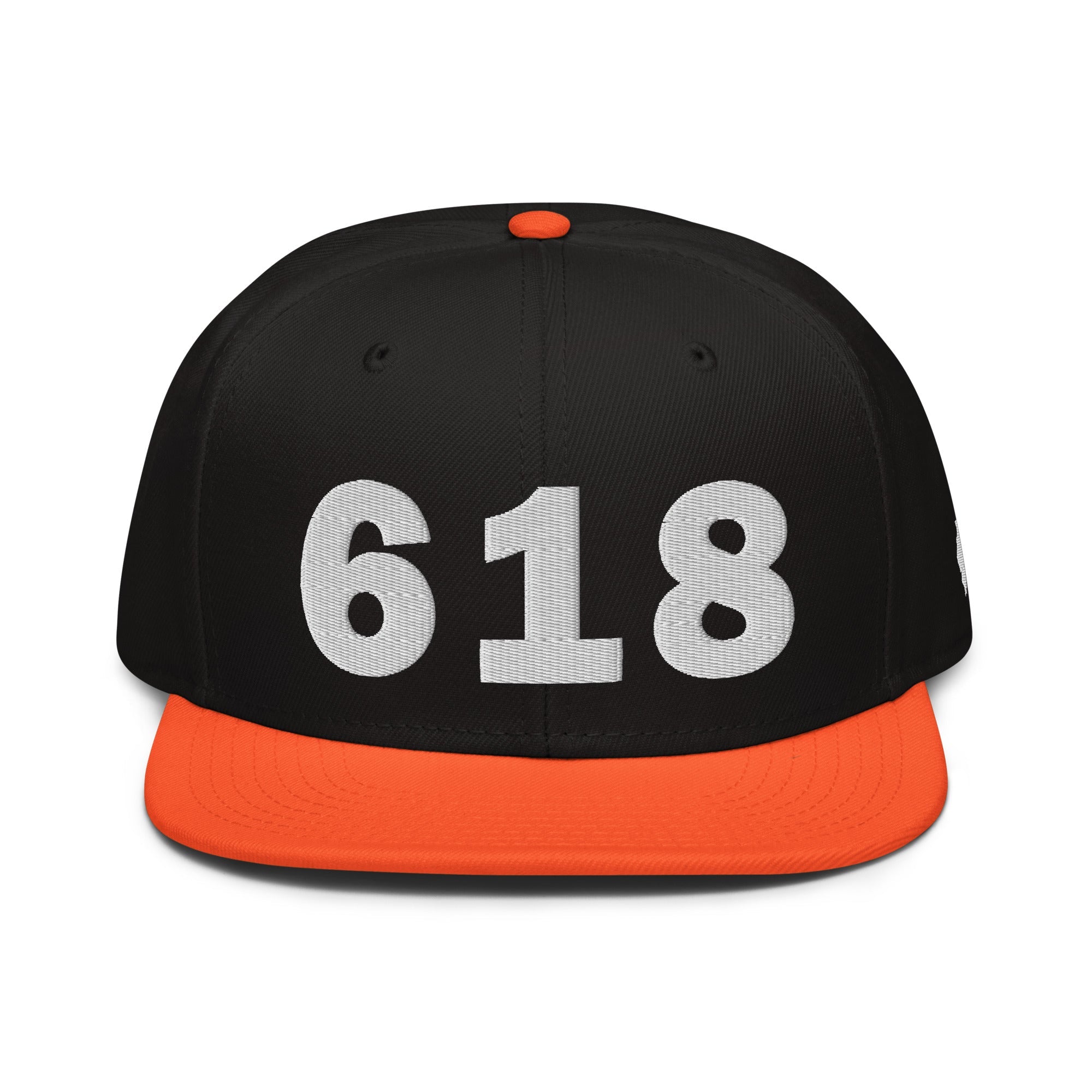 618 Area Code Snapback Hat