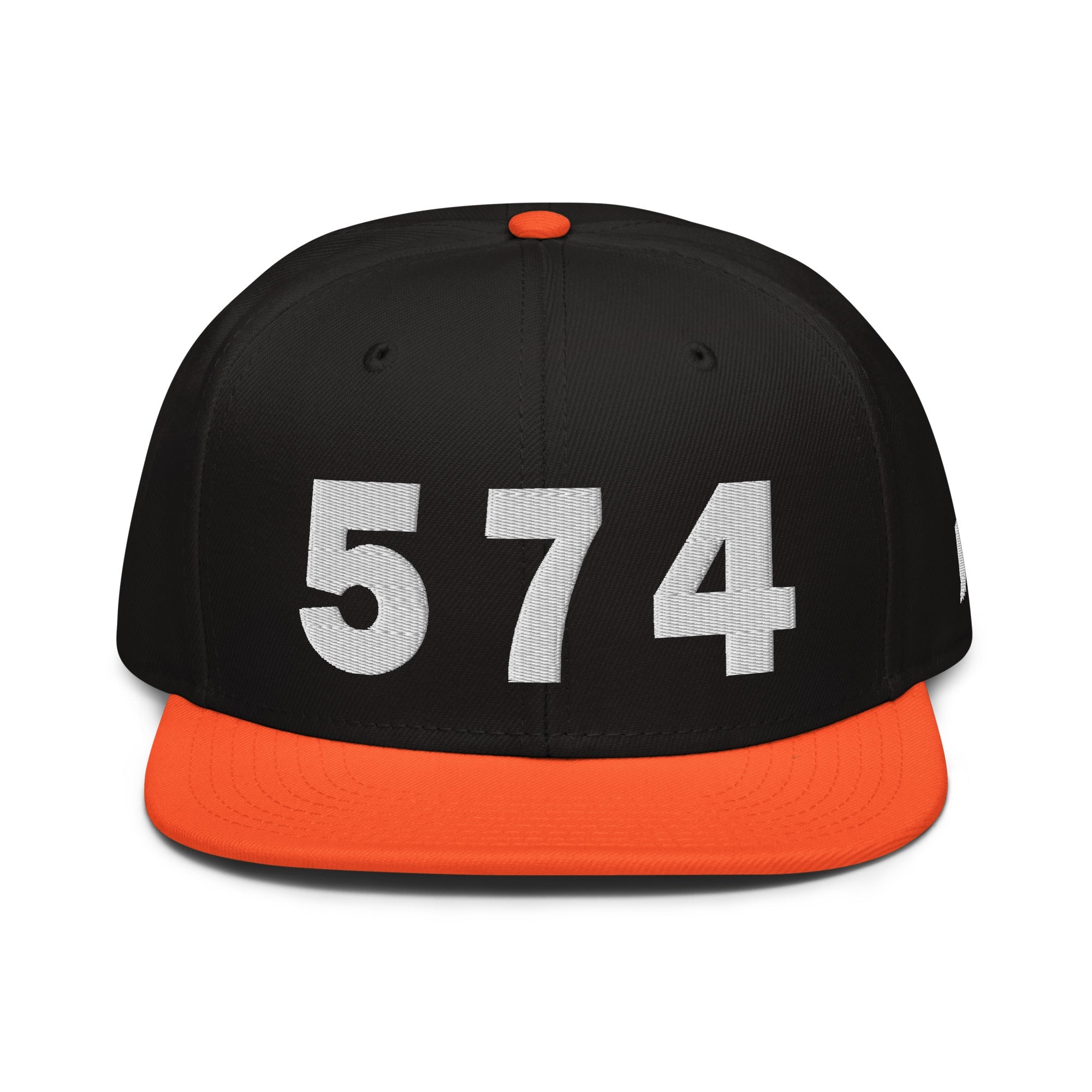 574 Area Code Snapback Hat