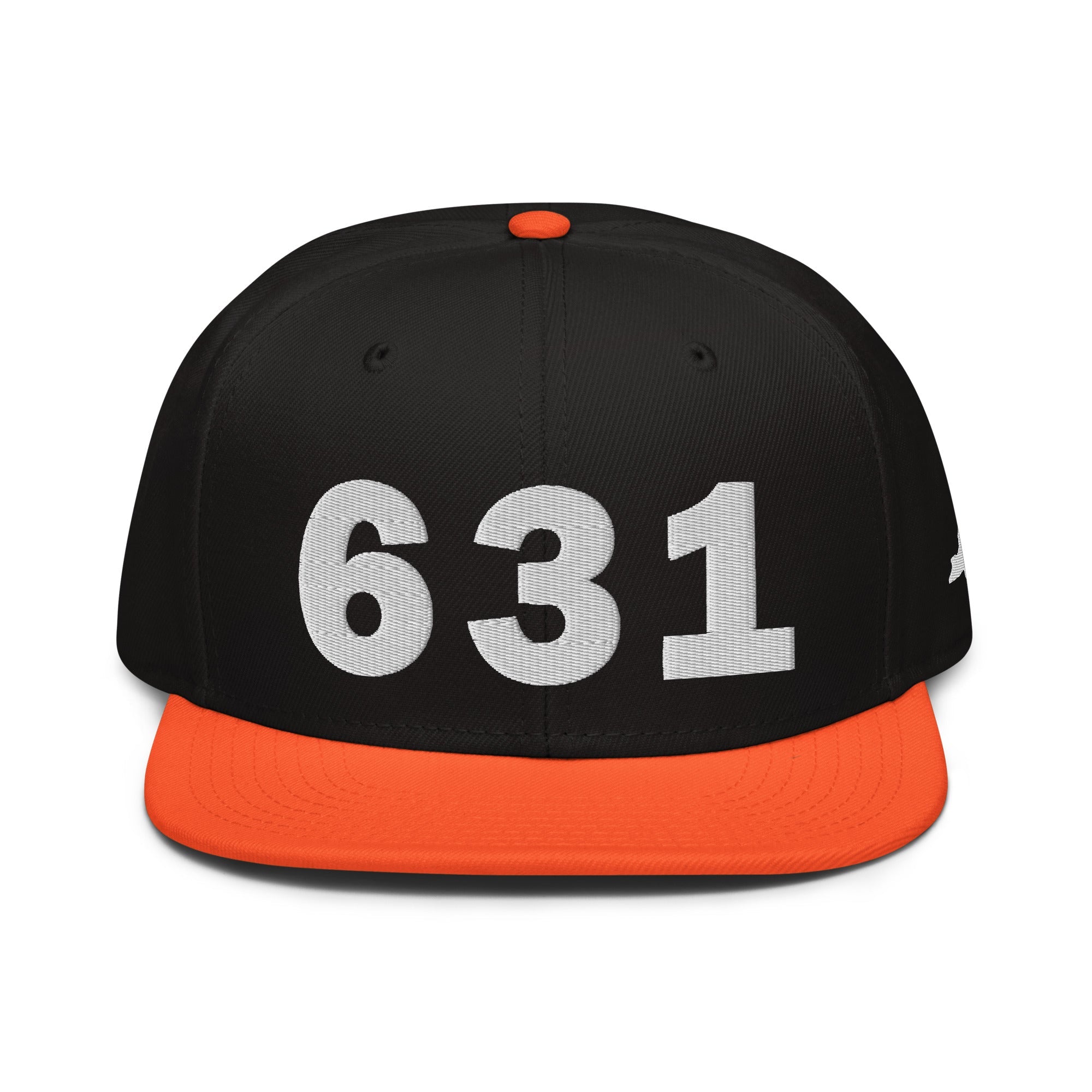 631 Area Code Snapback Hat