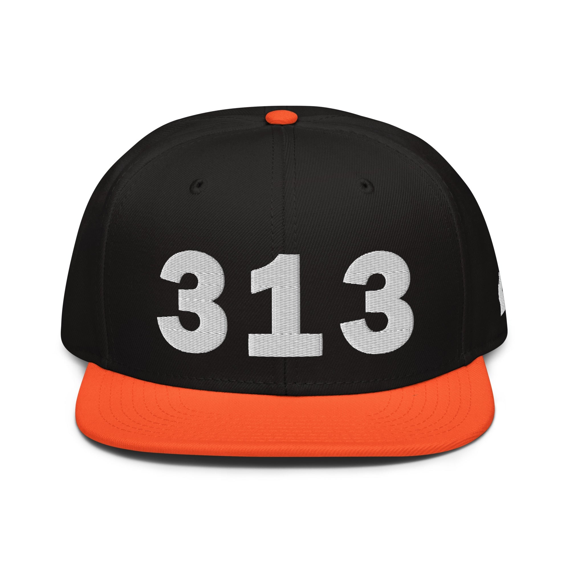 313 Area Code Snapback Hat