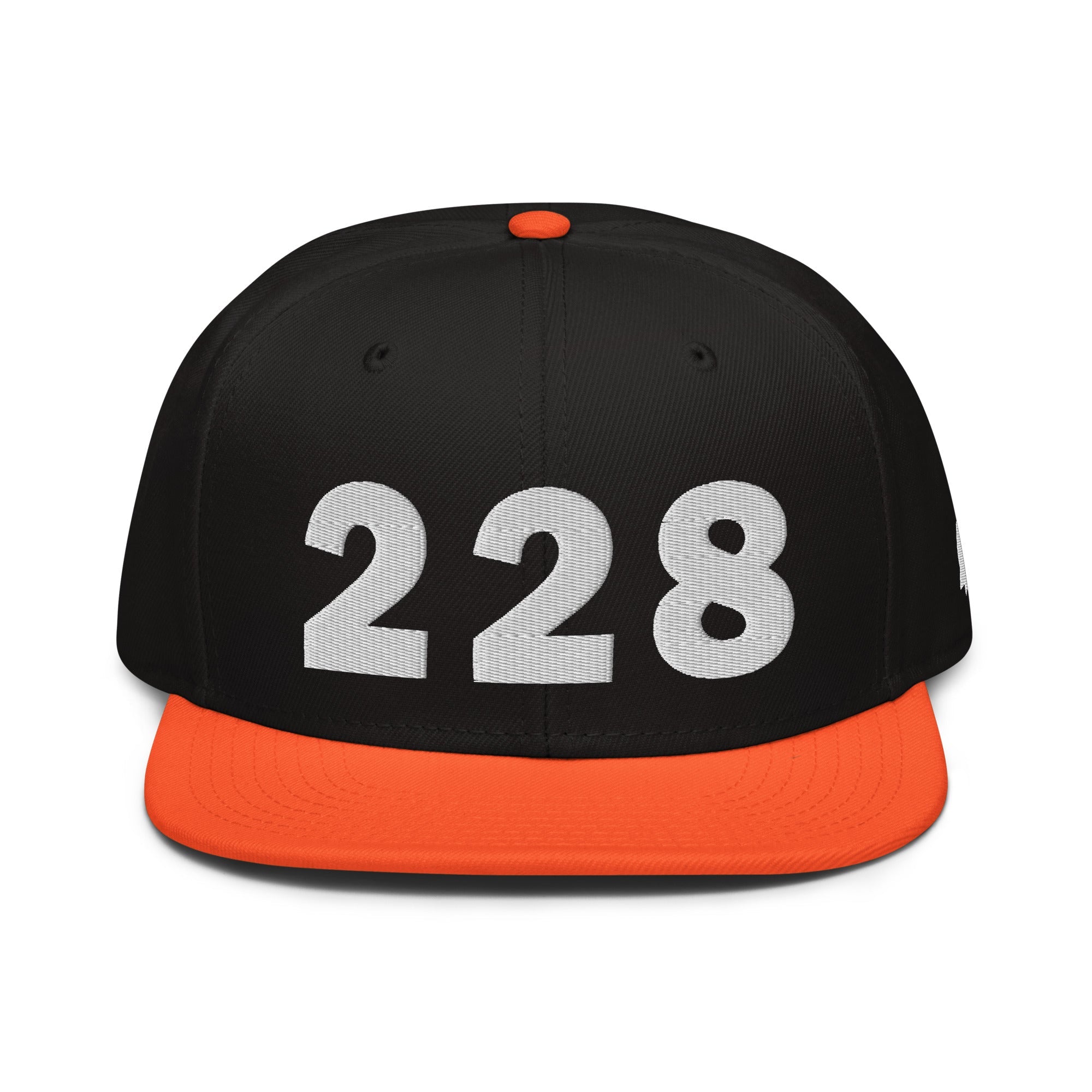 228 Area Code Snapback Hat