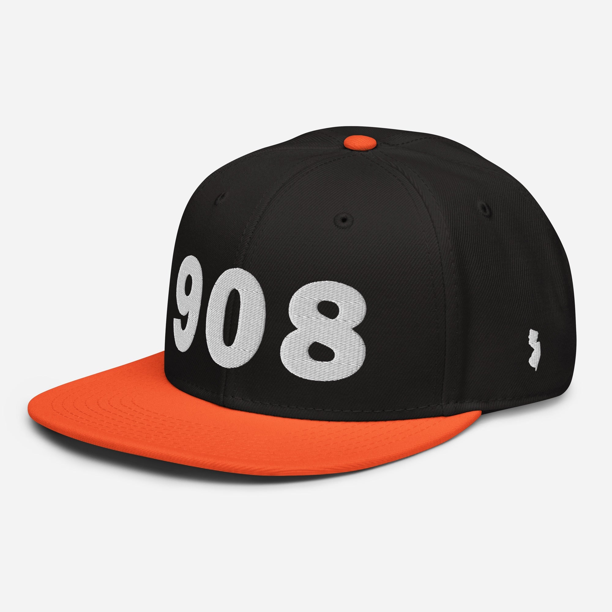 908 Area Code Snapback Hat