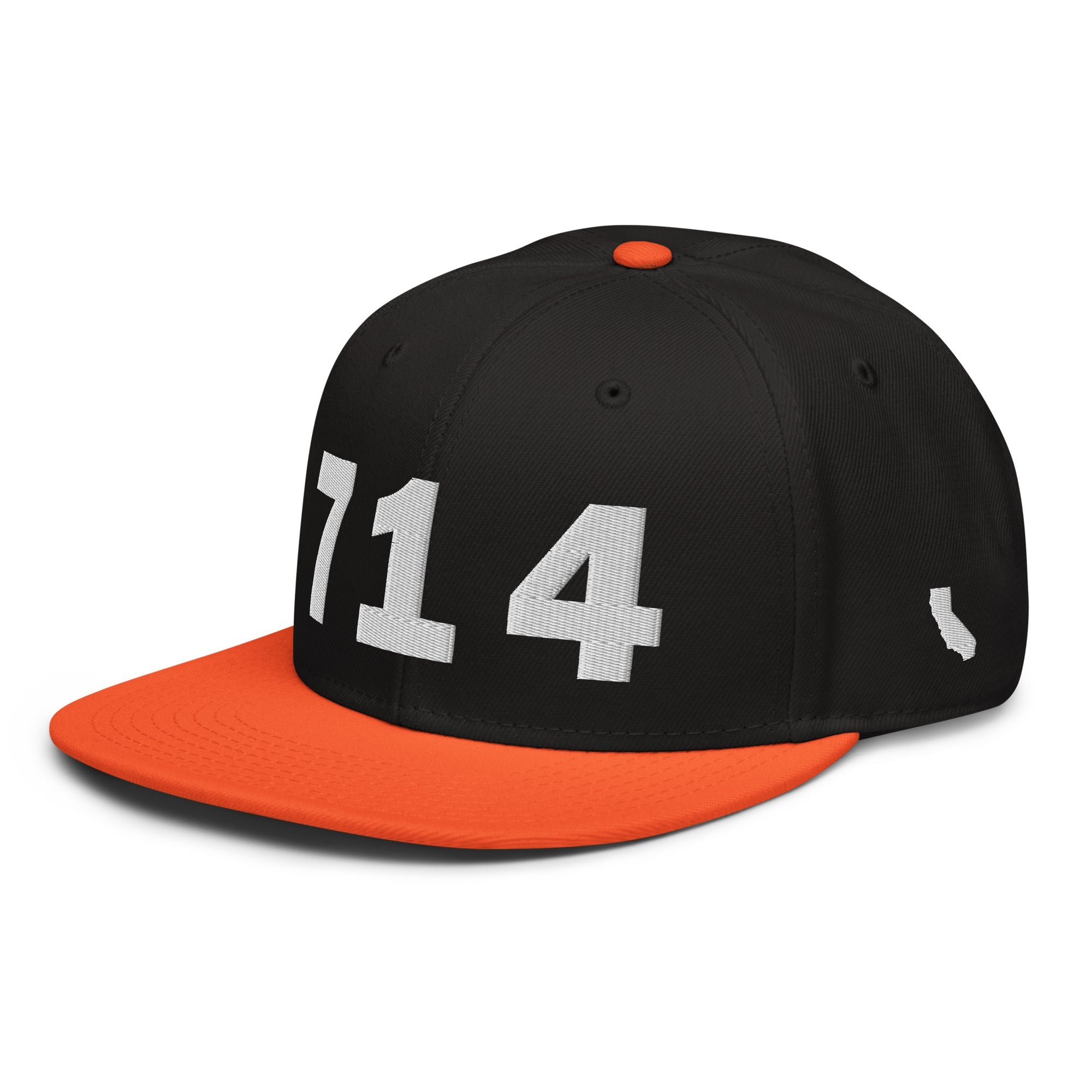 714 Area Code Snapback Hat