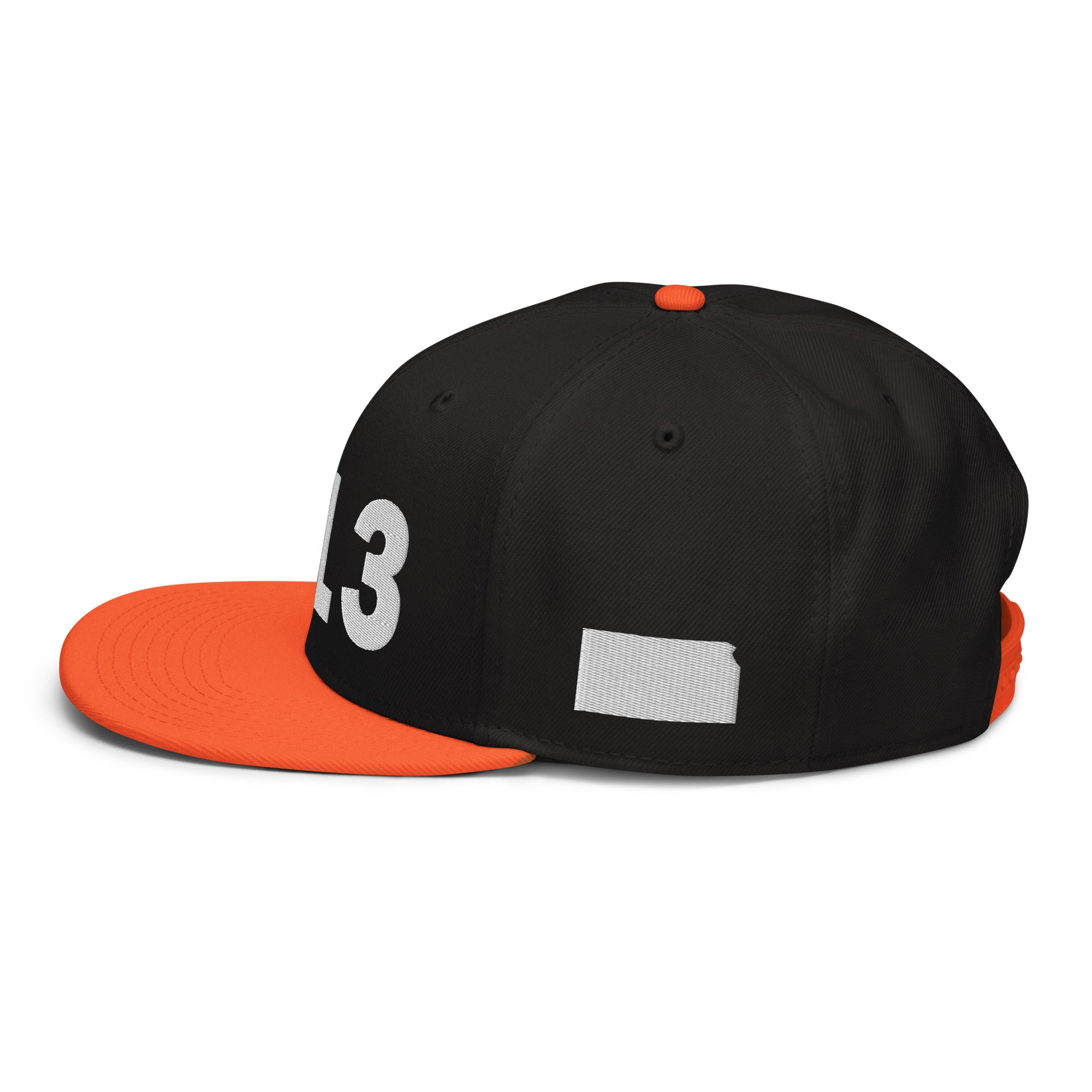 913 Area Code Snapback Hat