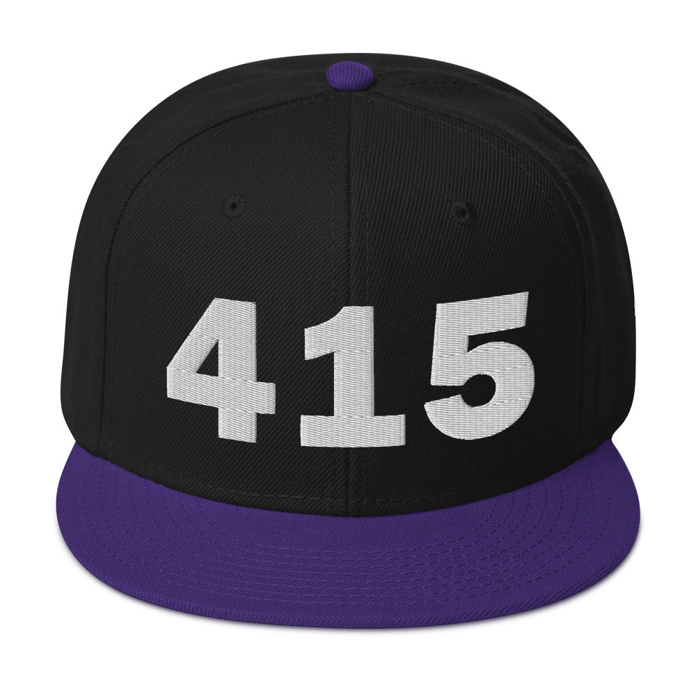 415 Area Code Snapback Hat