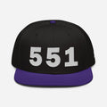 551 Area Code Snapback Hats